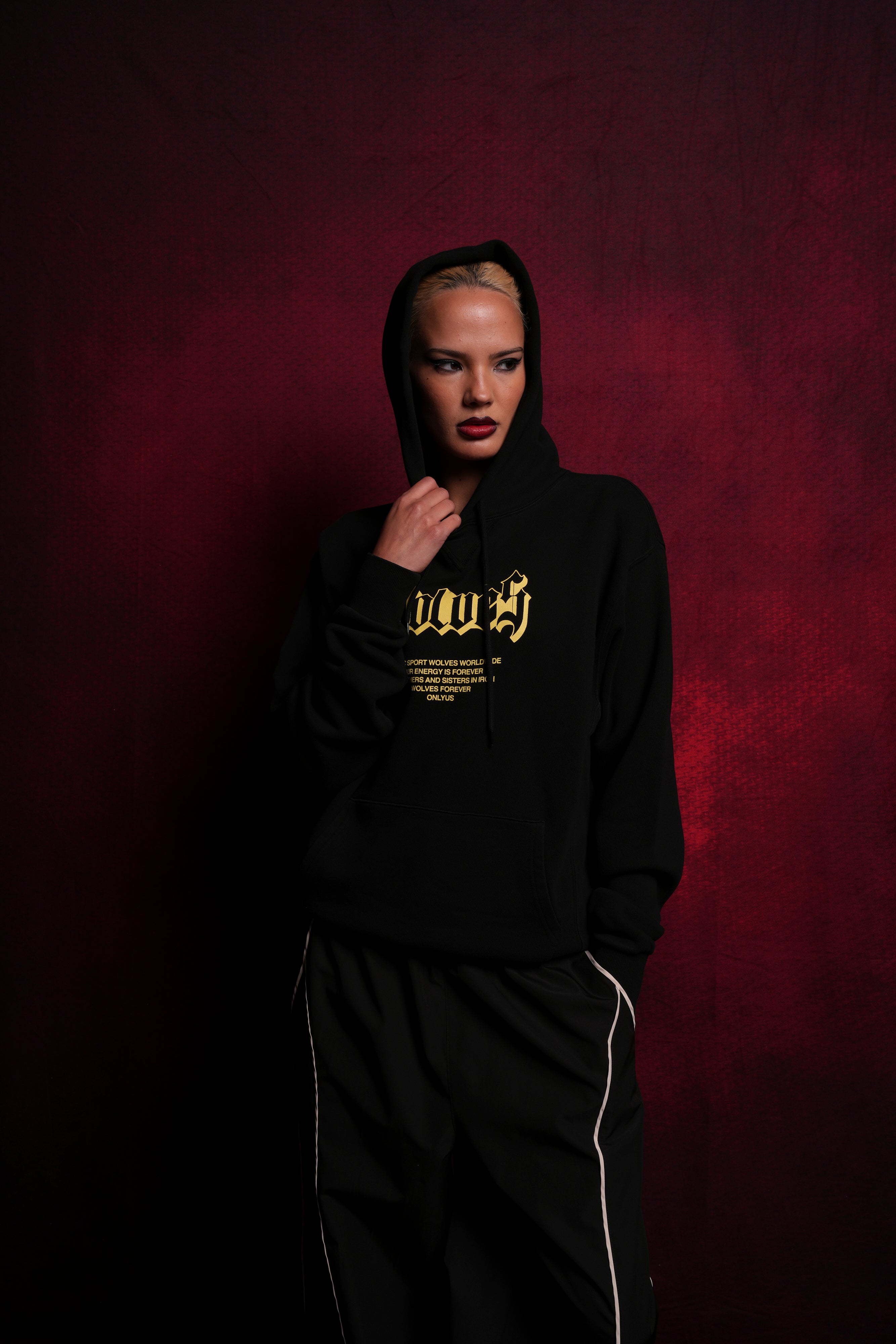 Never Back Down "Dakota" Hoodie in Black