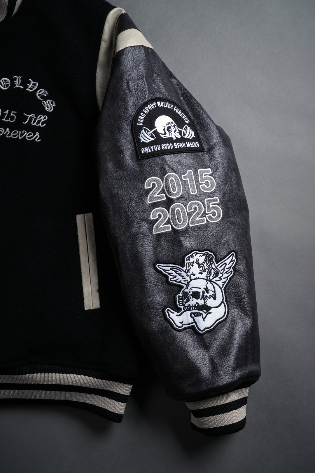 10 Years Purnell Letterman Jacket in Black