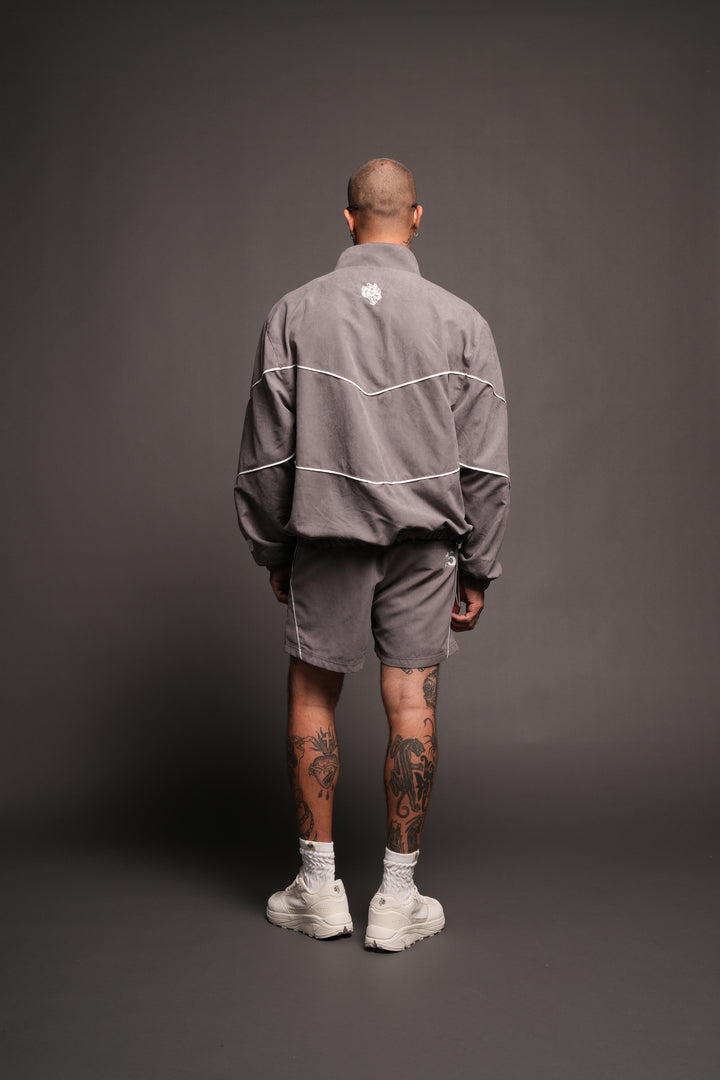 Hesh Forever V2 Darby Track Jacket In Wolf Gray