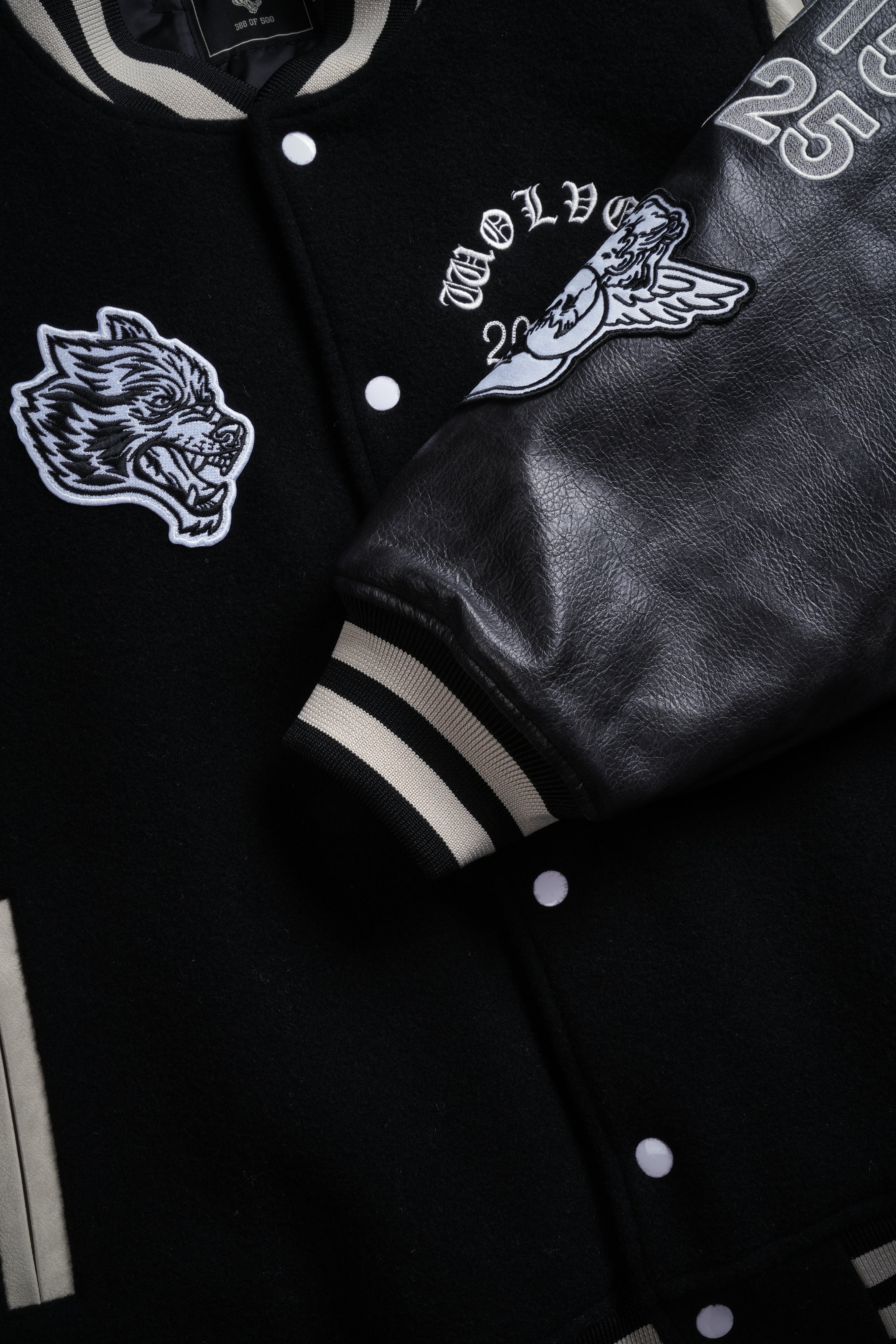 10 Years Purnell Letterman Jacket in Black
