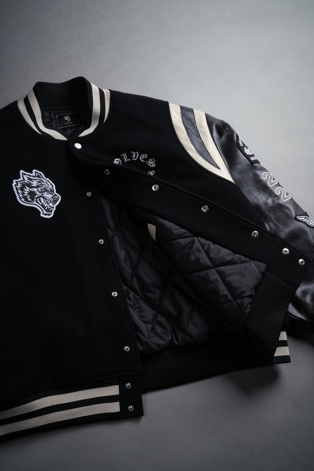 10 Years Purnell Letterman Jacket in Black
