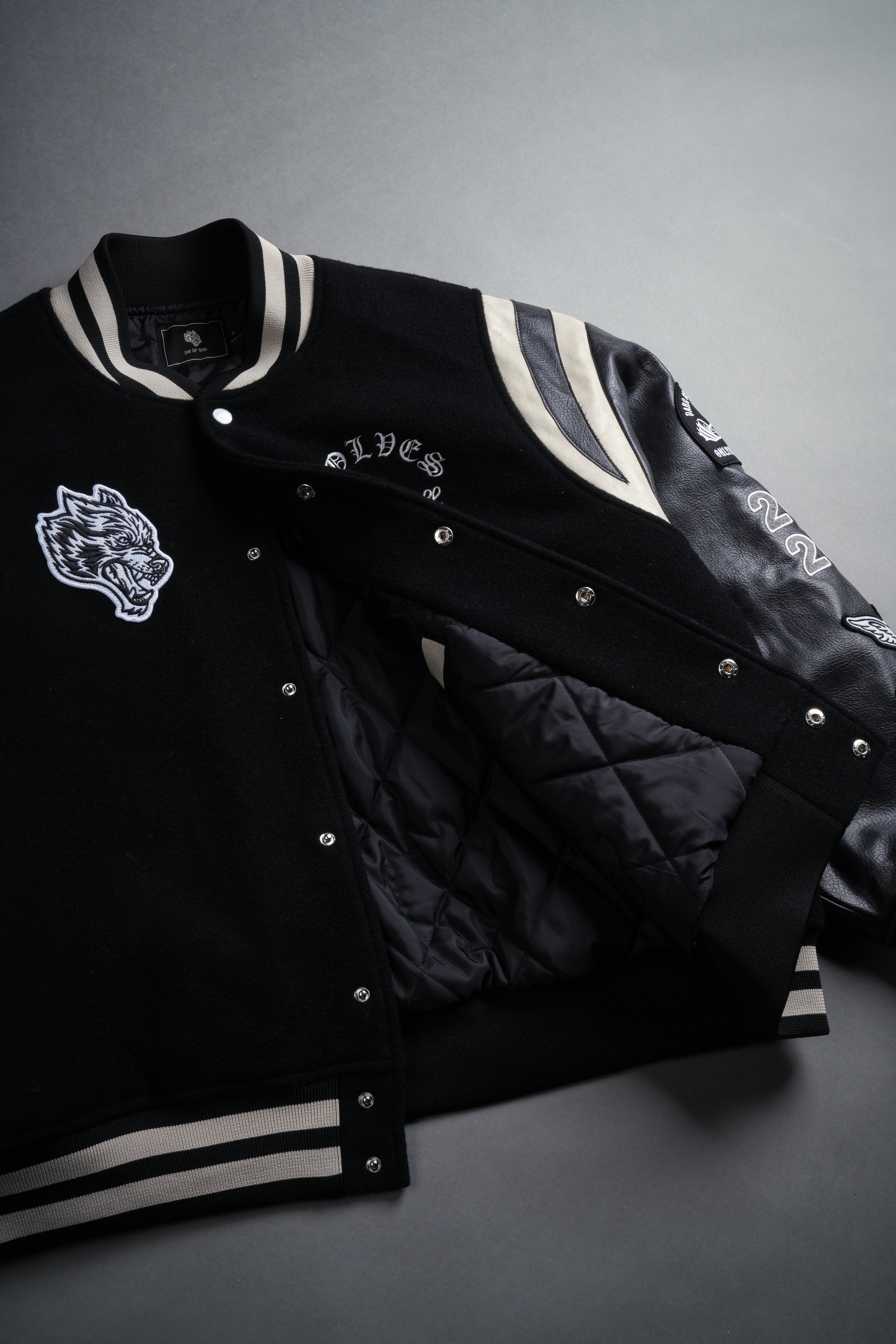 10 Years Purnell Letterman Jacket in Black