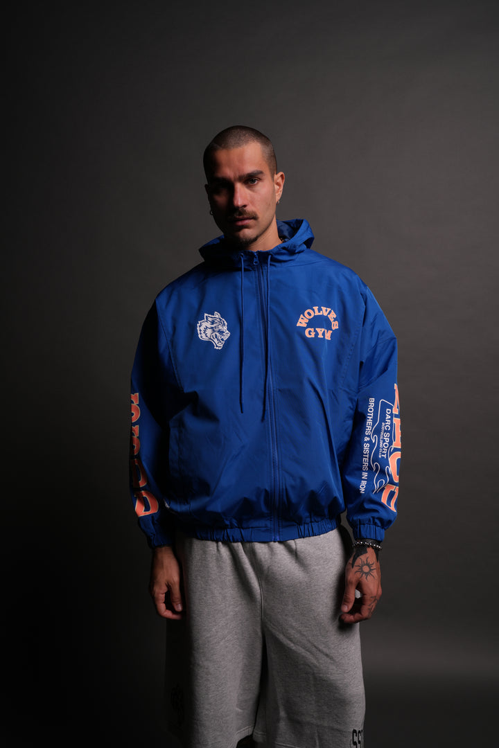Wolves Gym V2 Brolic Unisex Track Jacket in Cobalt Blue
