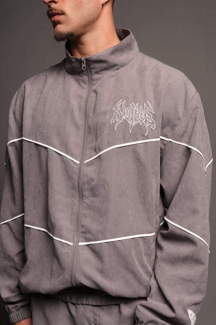 Hesh Forever V2 Darby Track Jacket In Wolf Gray