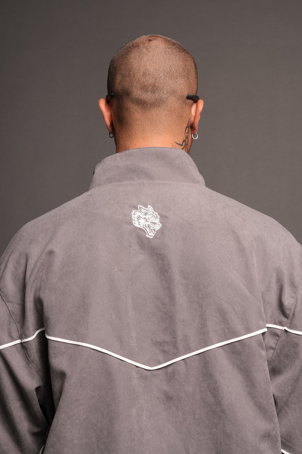 Hesh Forever V2 Darby Track Jacket In Wolf Gray