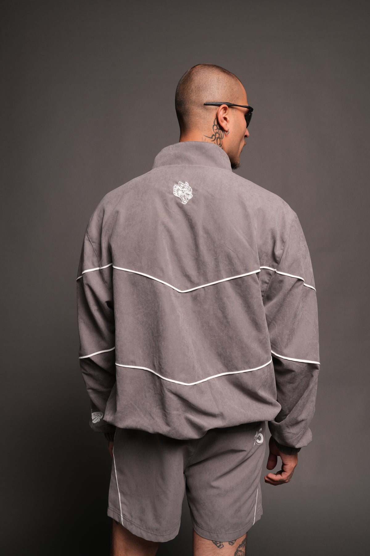 Hesh Forever V2 Darby Track Jacket In Wolf Gray