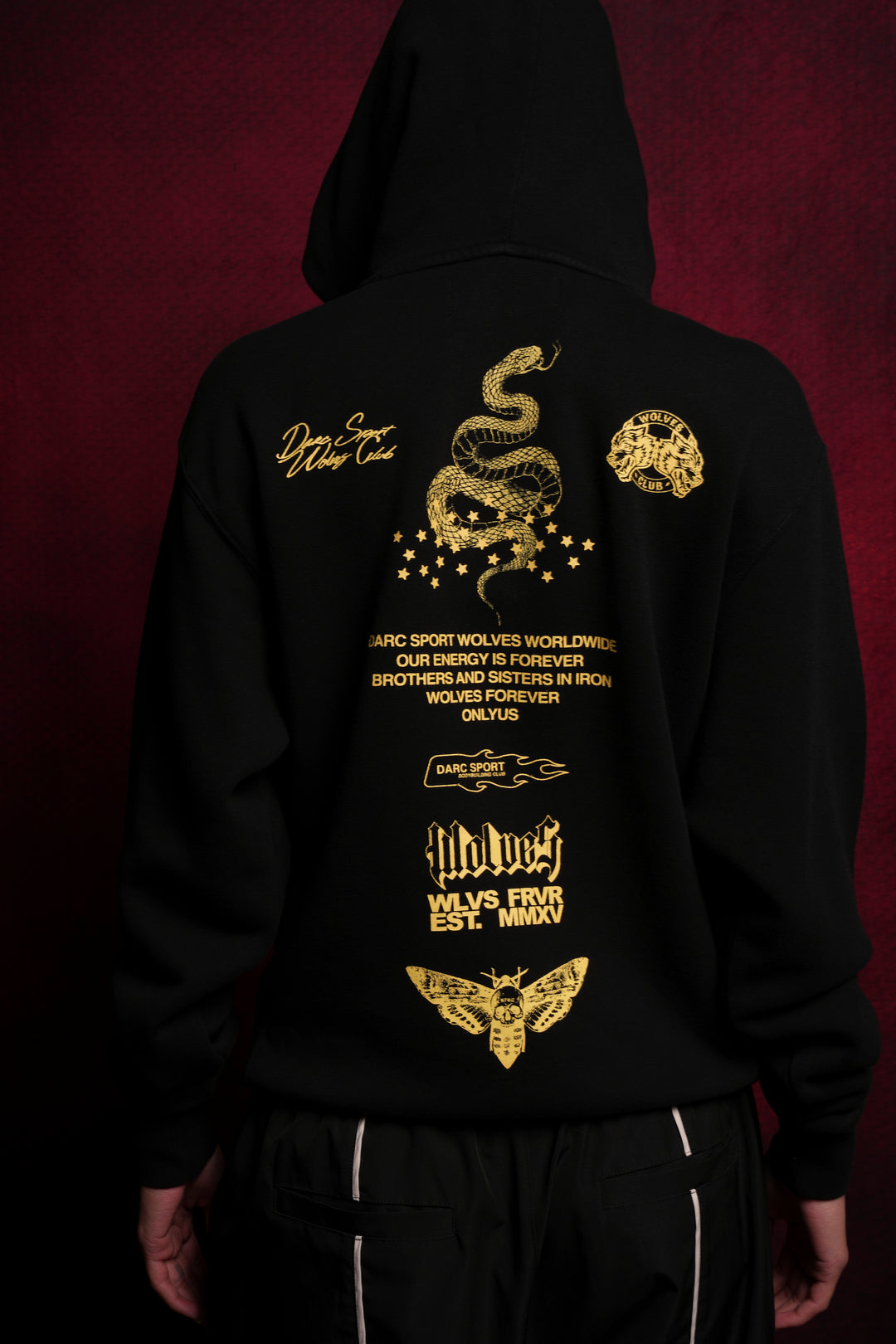 Never Back Down "Dakota" Hoodie in Black