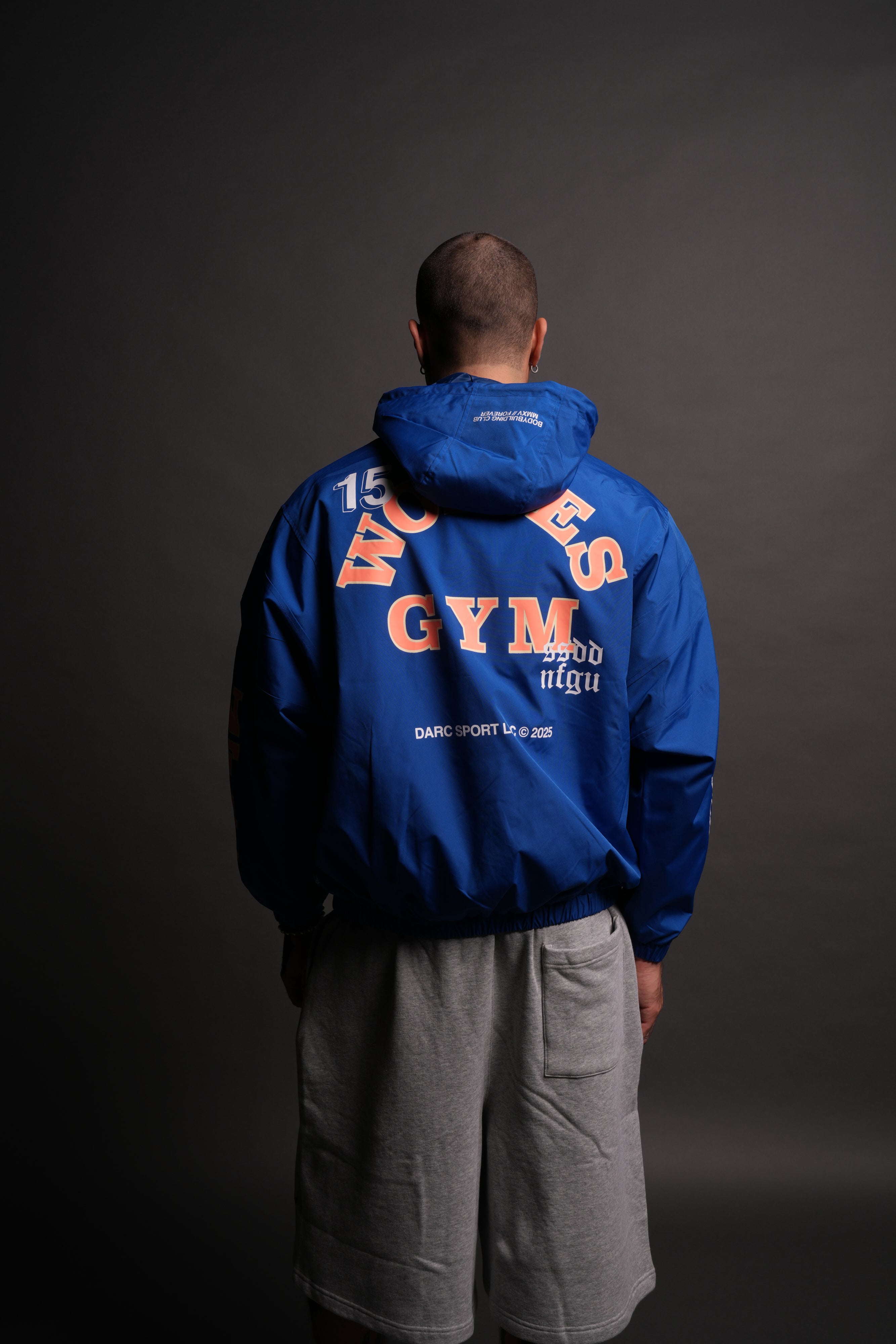 Wolves Gym V2 Brolic Unisex Track Jacket in Cobalt Blue