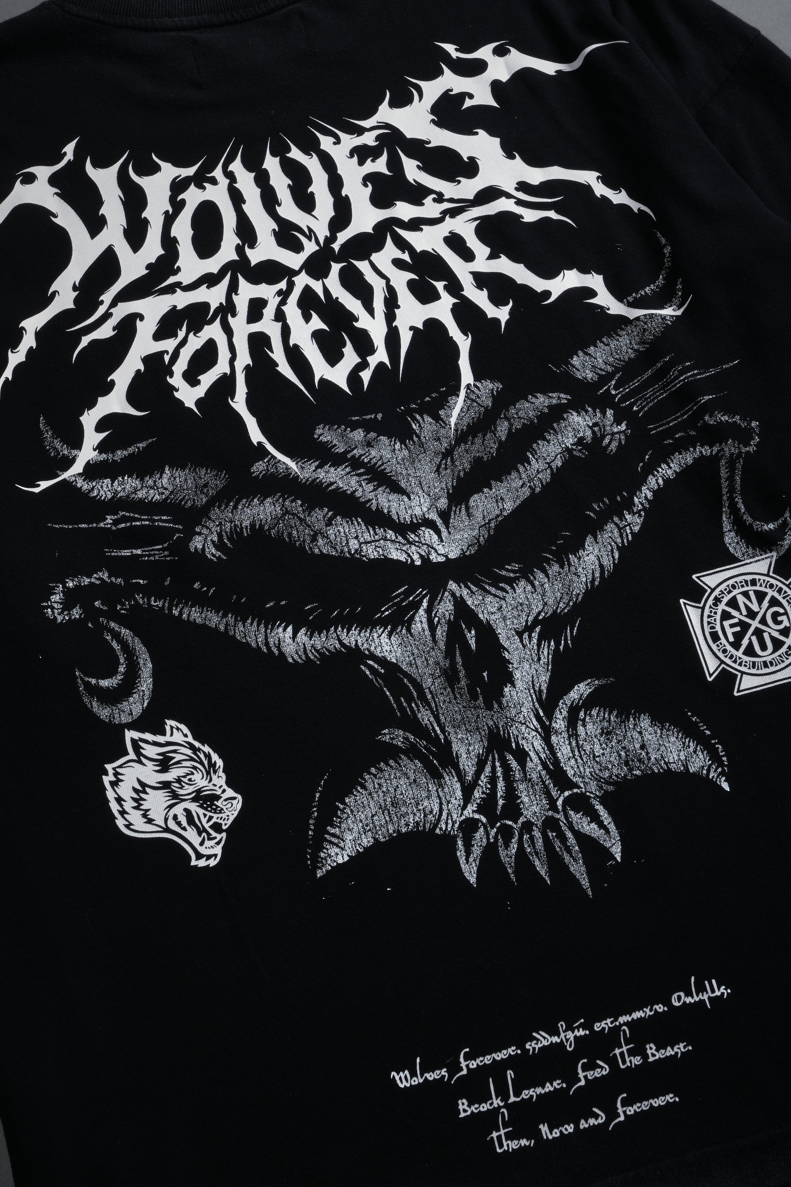Feed the Beast Premium Oversized Tee in Black