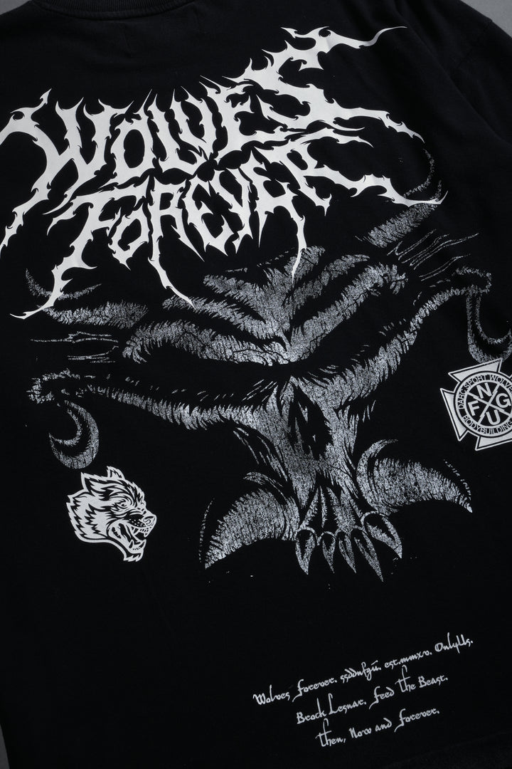 Feed the Beast Premium Oversized Tee in Black