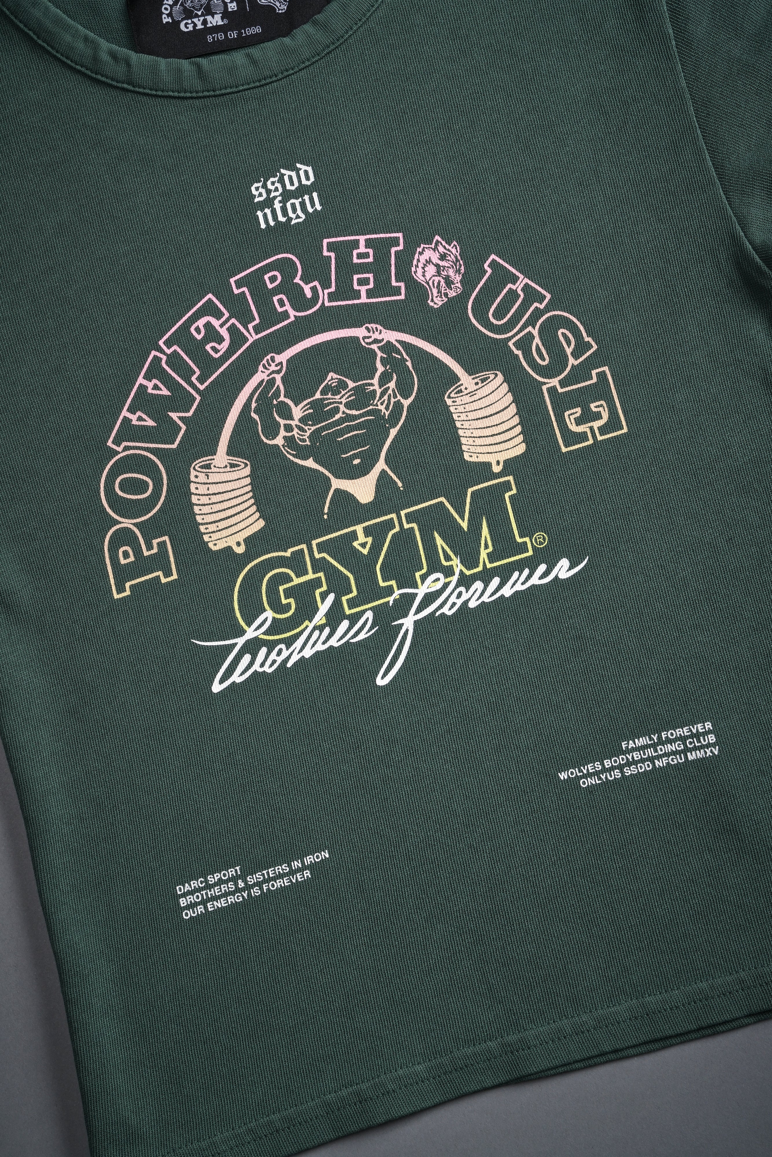 Wolves House "Baby" Tee in Norse Green