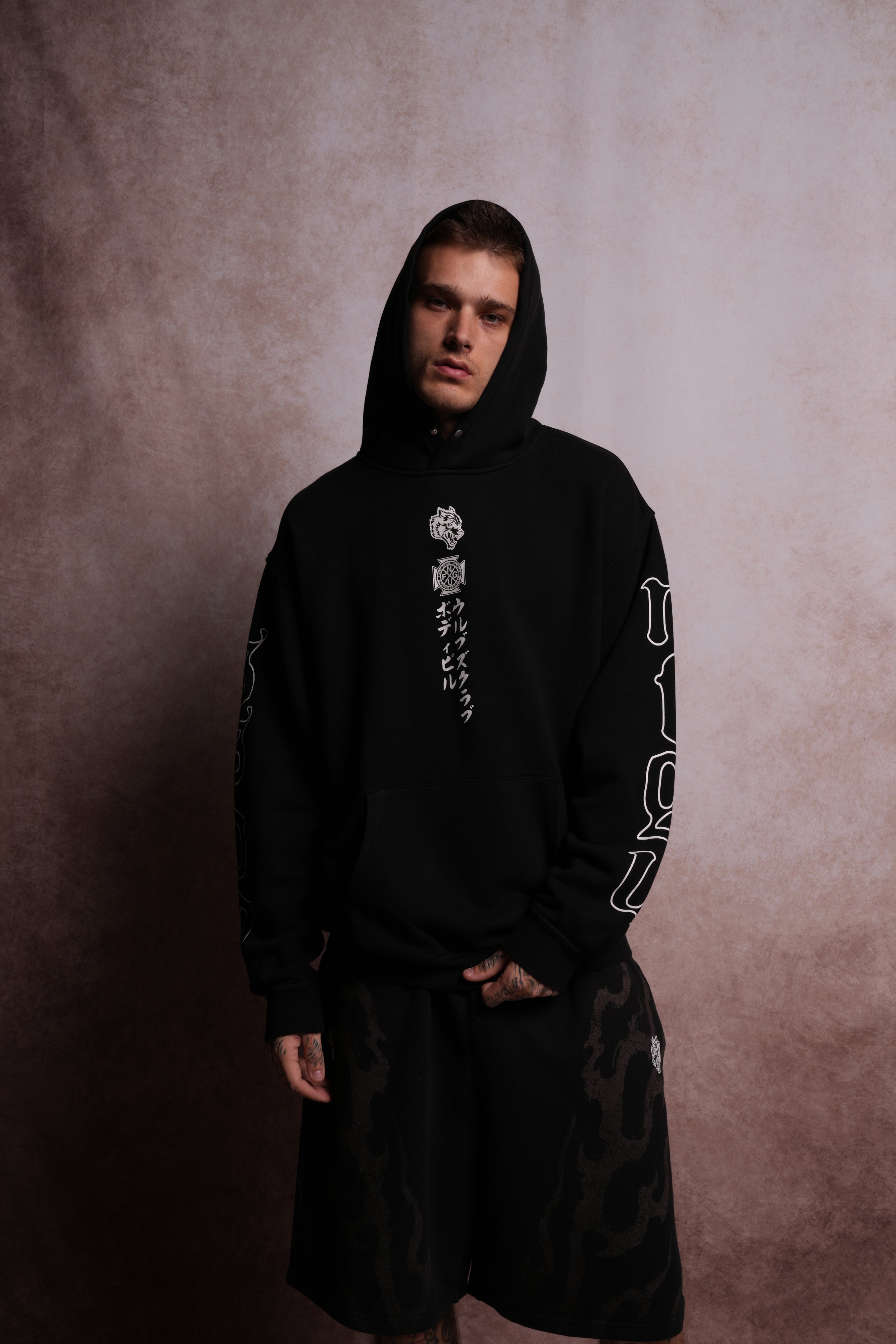 Inferno V2 "Pierce" Hoodie in Black