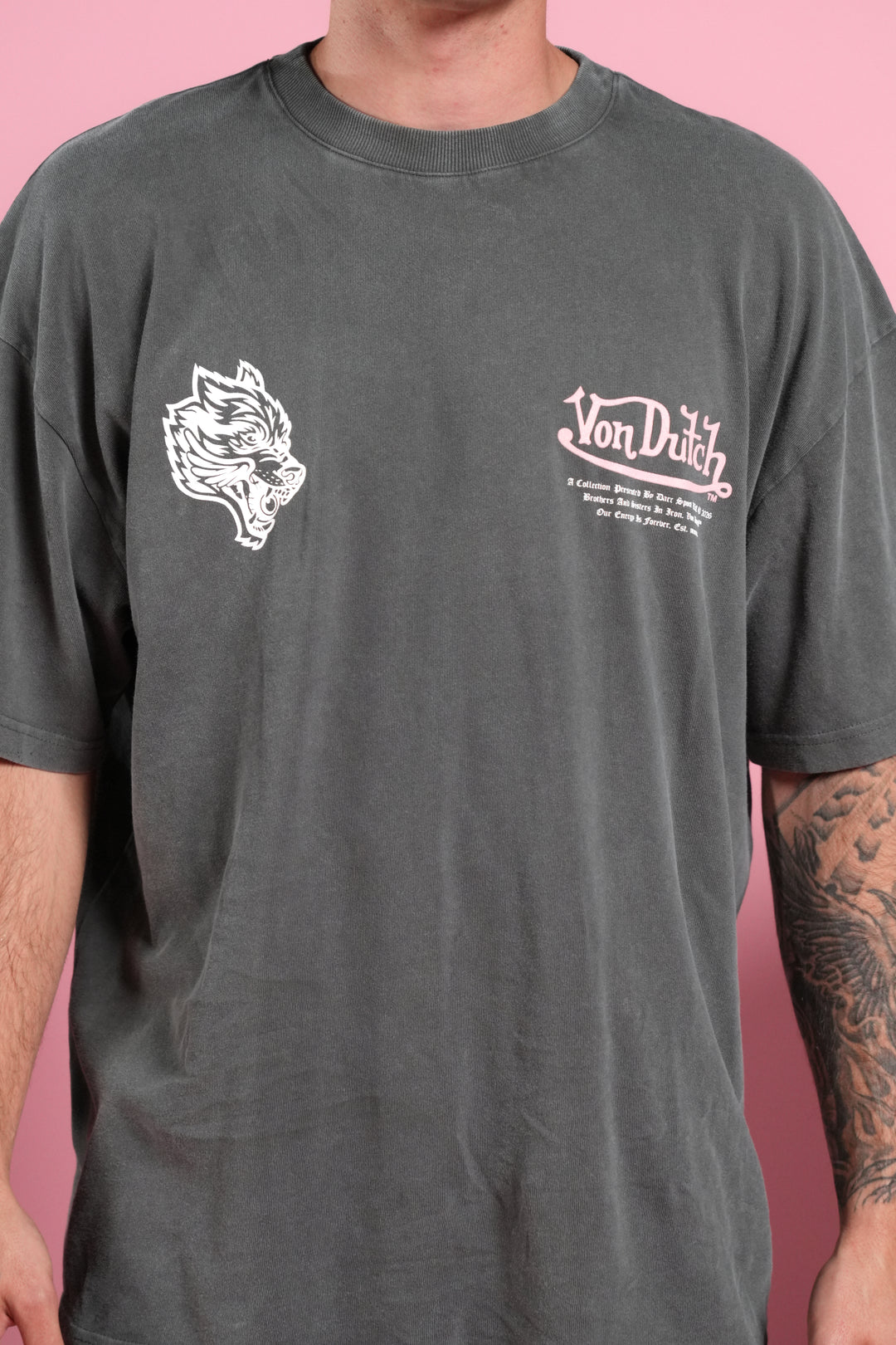 Eye Of The Beholder V2 Premium Oversized Tee in Wolf Gray