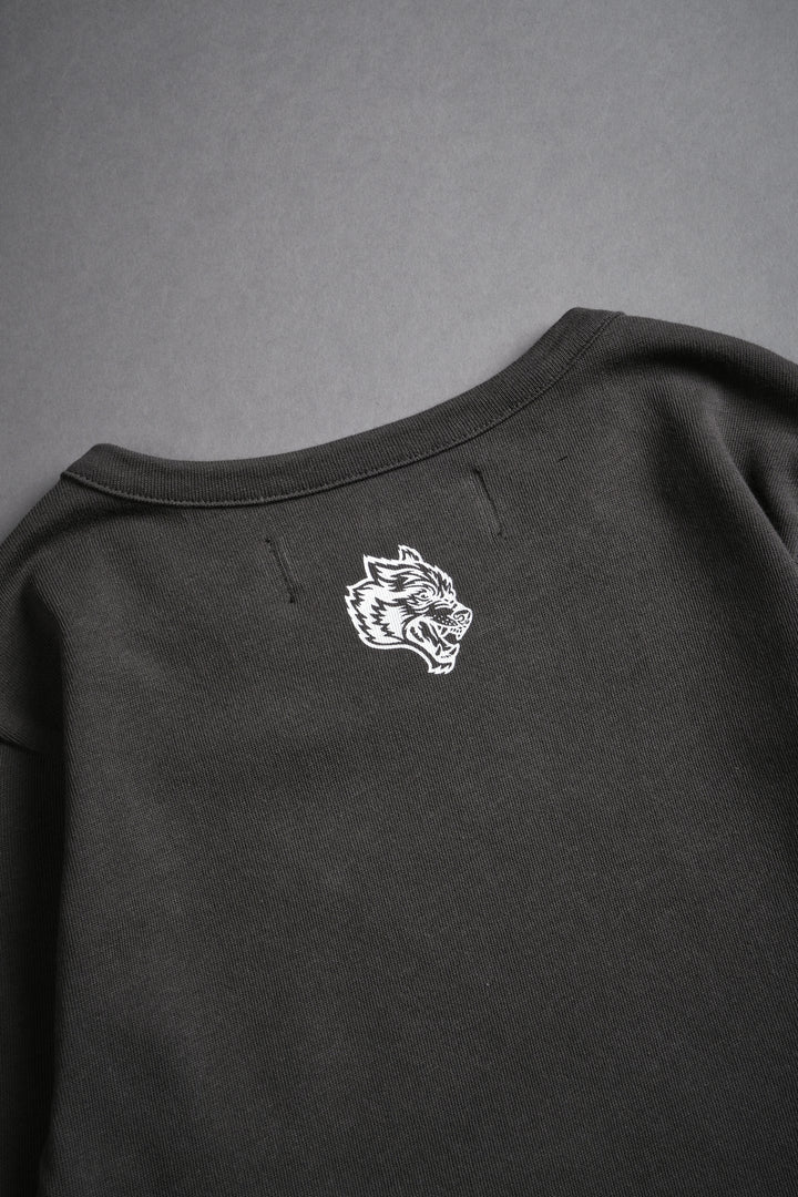 Wolves Flame L/S "Baby" Tee in Wolf Gray