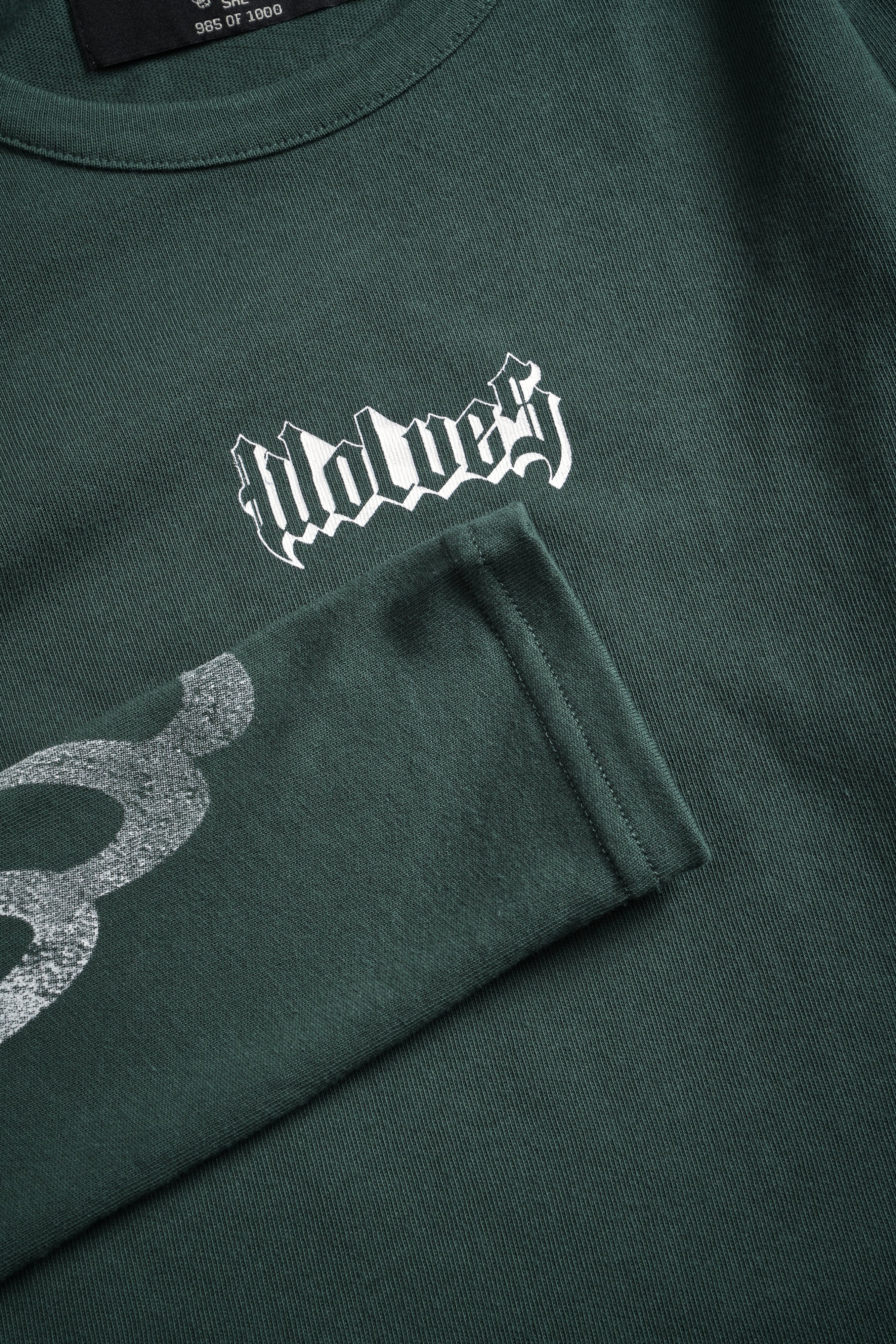 Wolves Flame L/S "Baby" Tee in Norse Green