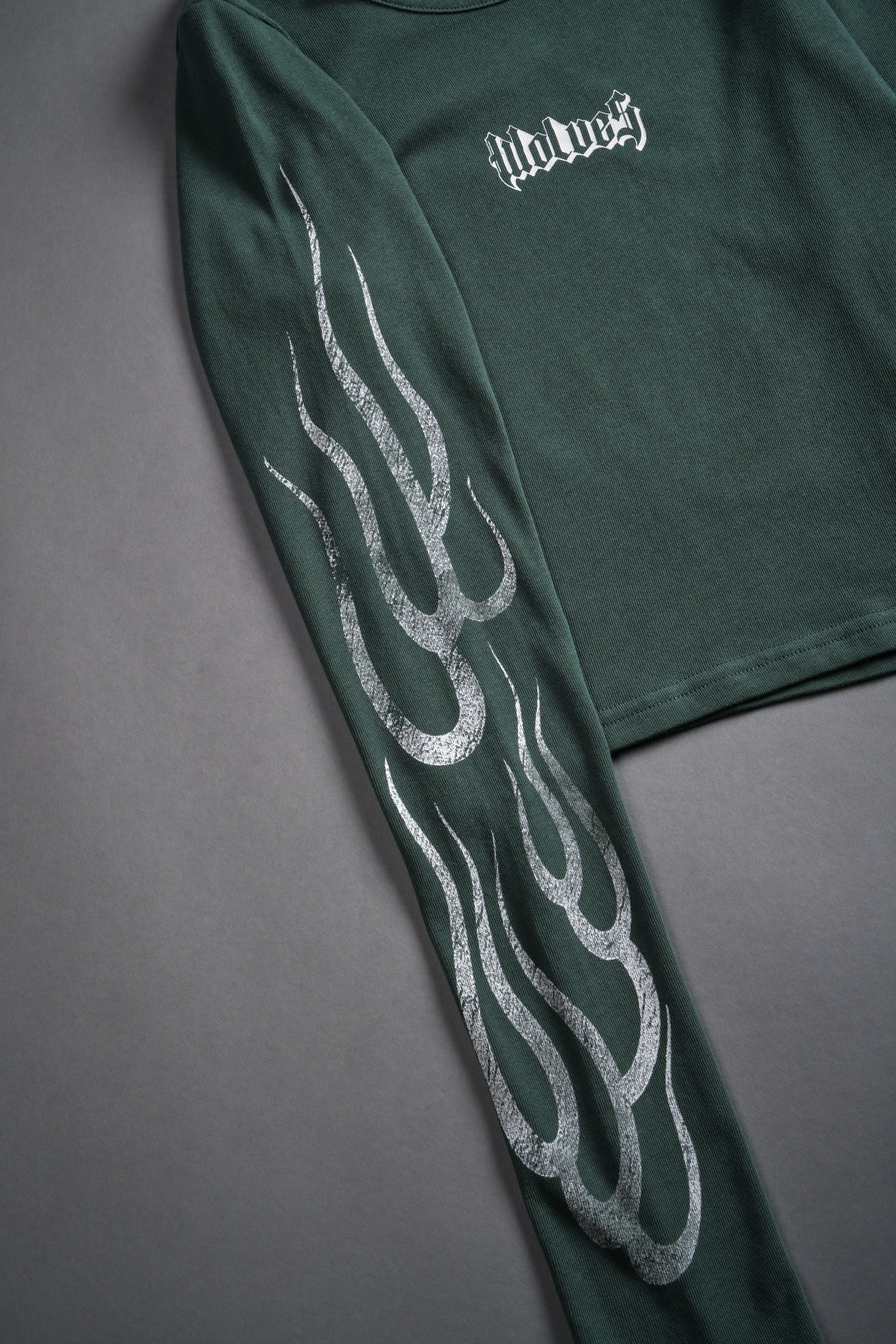 Wolves Flame L/S "Baby" Tee in Norse Green