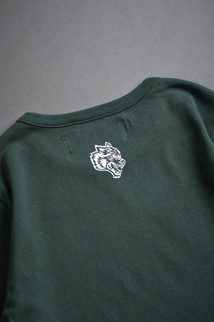 Wolves Flame L/S "Baby" Tee in Norse Green