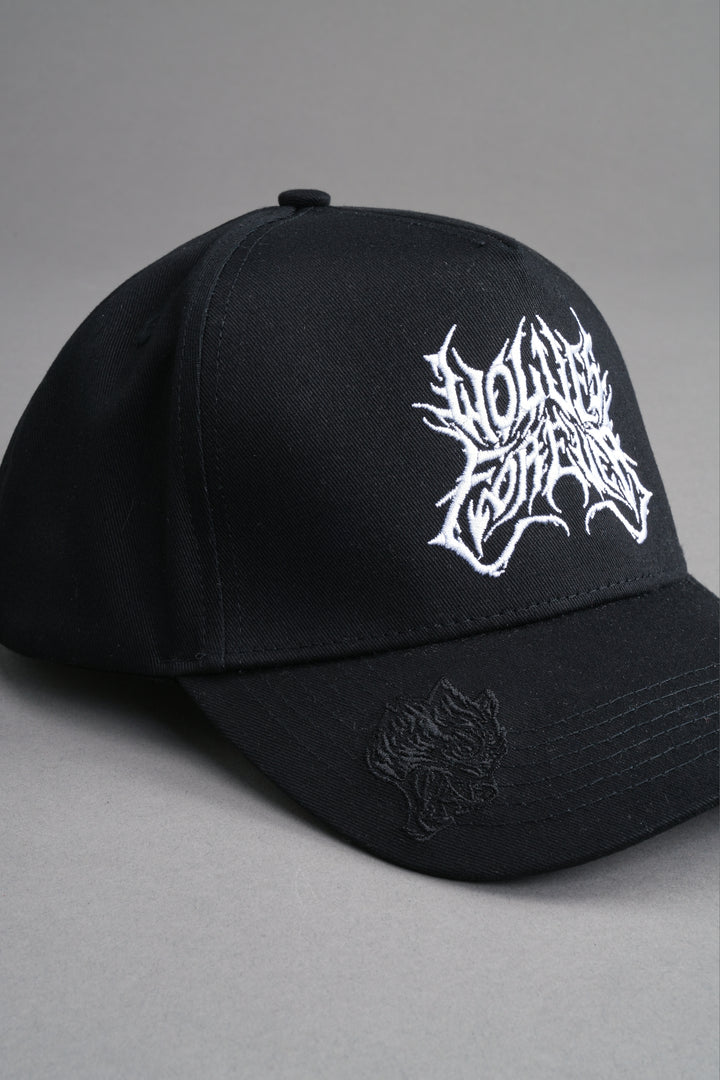 Finite Metal 5 Panel Hat in Black