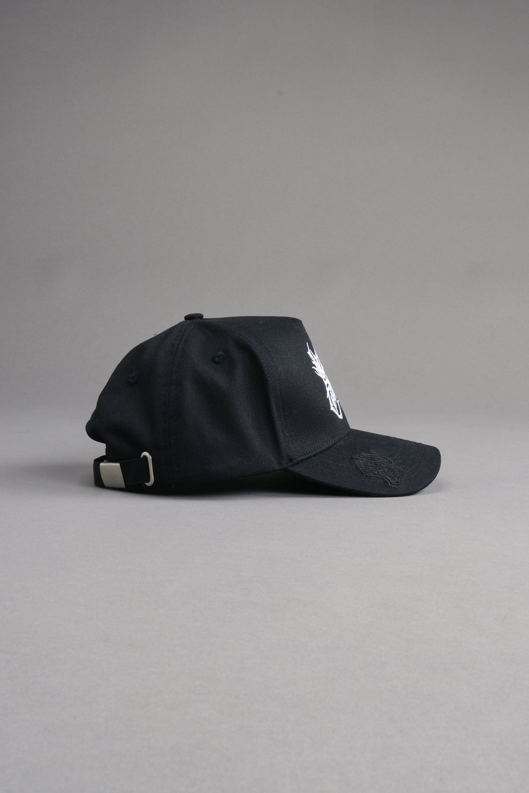 Finite Metal 5 Panel Hat in Black