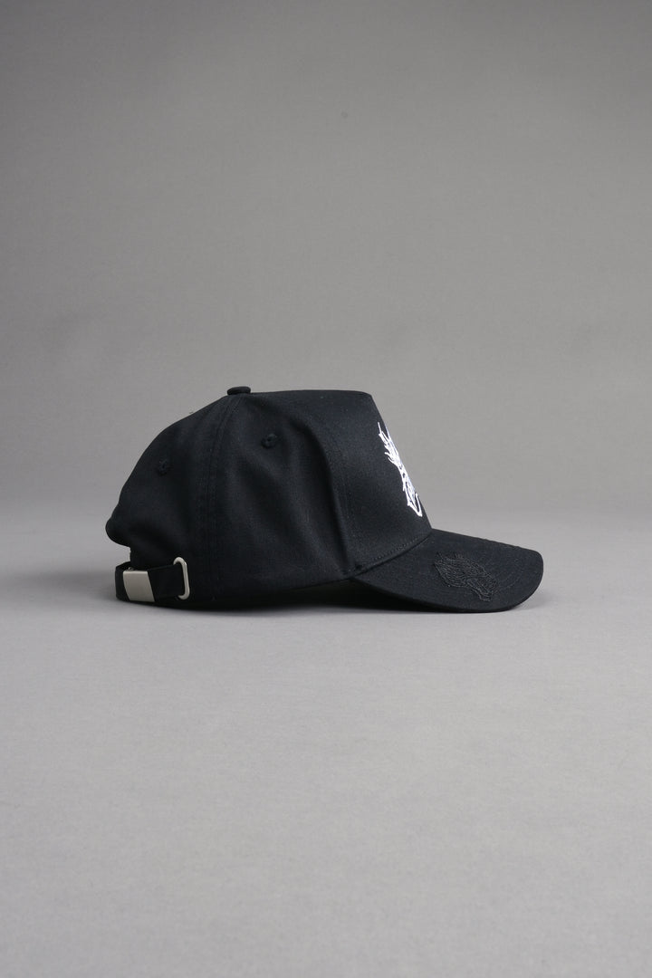 Finite Metal 5 Panel Hat in Black