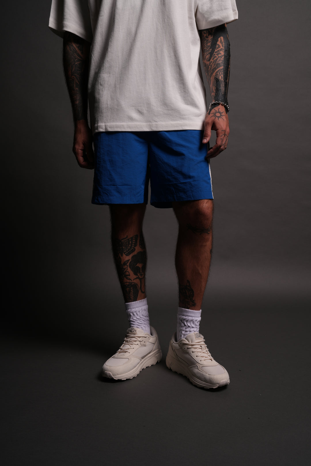 SSDDNFGU Remind Track Shorts in Cobalt Blue