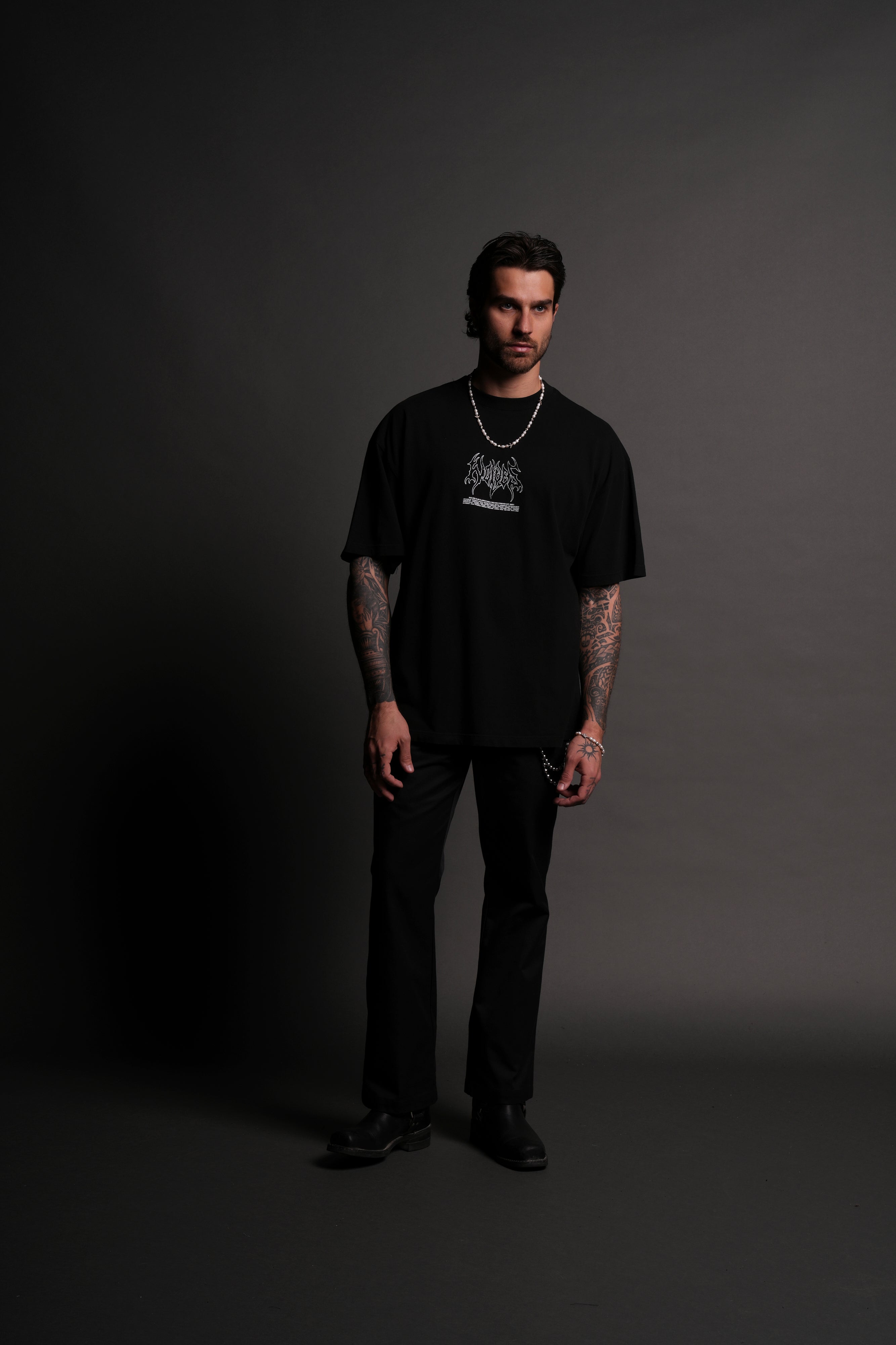 Trust Your Instinct V2 "Premium" Oversized Tee in Black