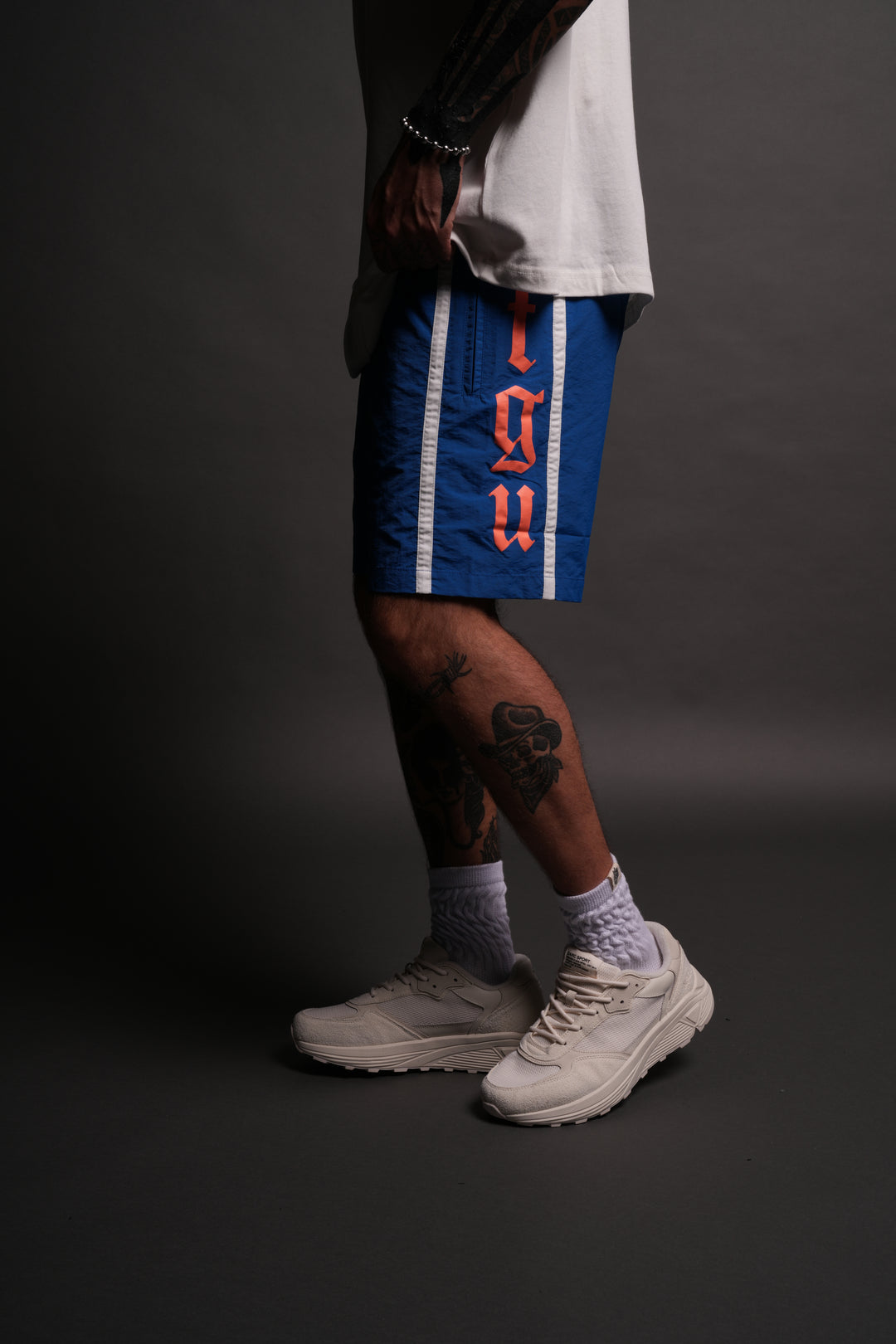 SSDDNFGU Remind Track Shorts in Cobalt Blue