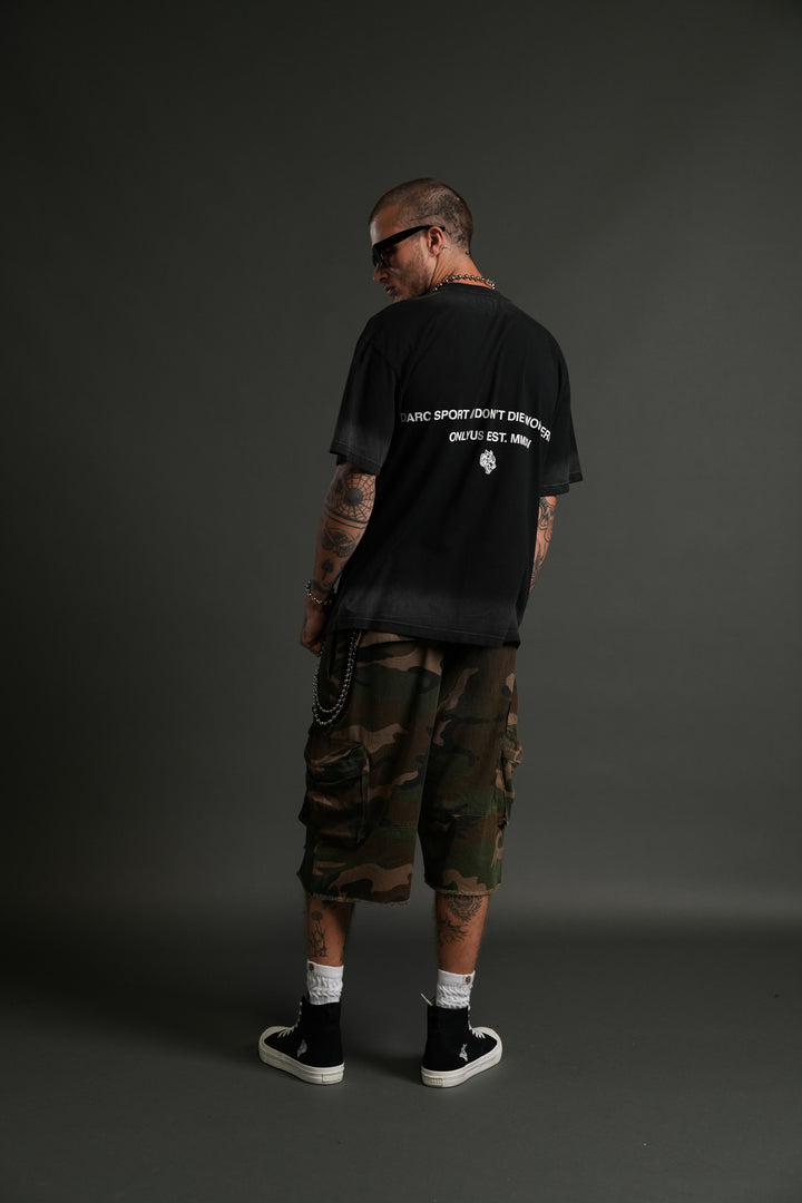 Mistress of Darkness "Grunge" Tee in Black Drift Wash