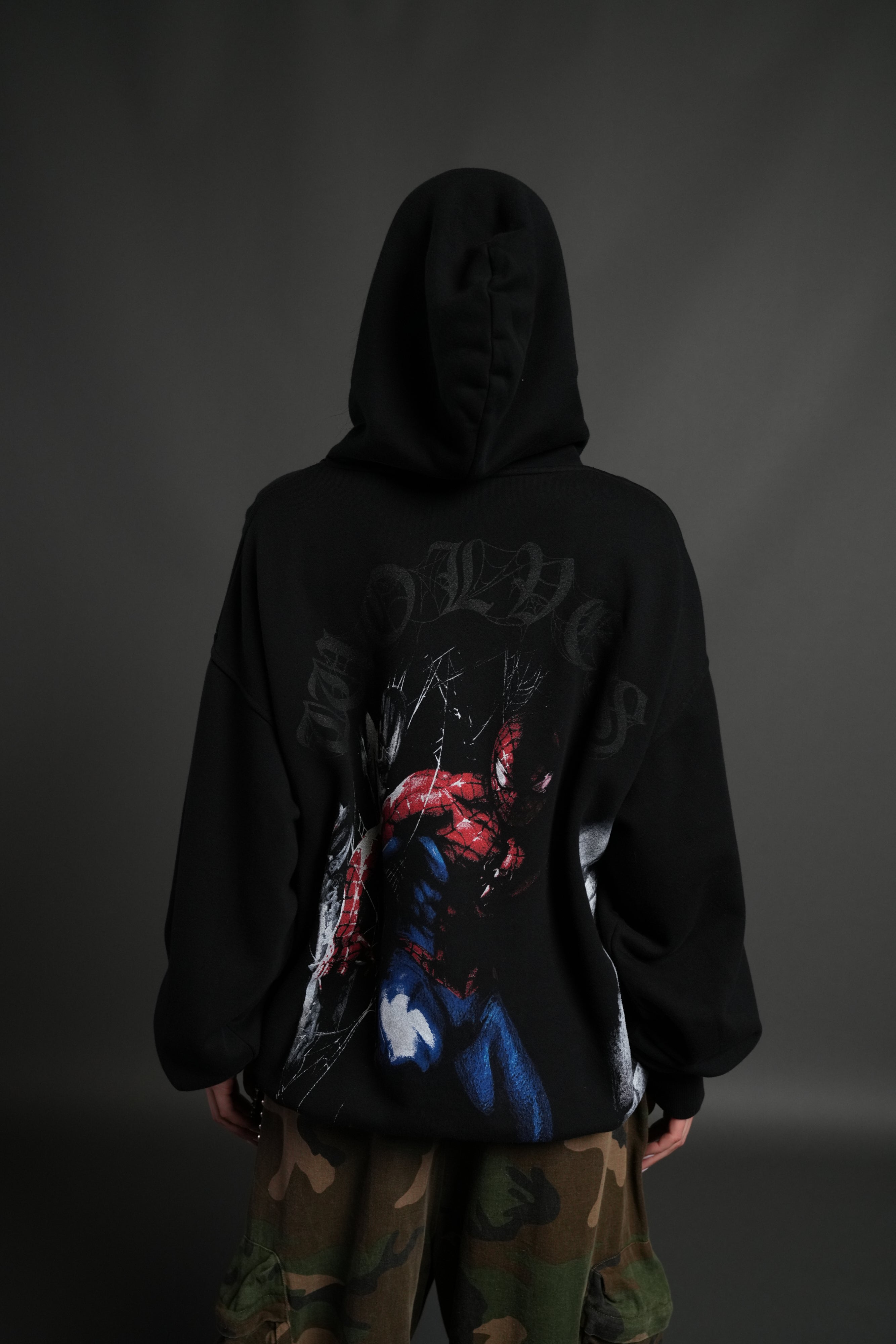 トップス TTTMSW 25ss Pierce hoodie BLACK Webs and Shadows 