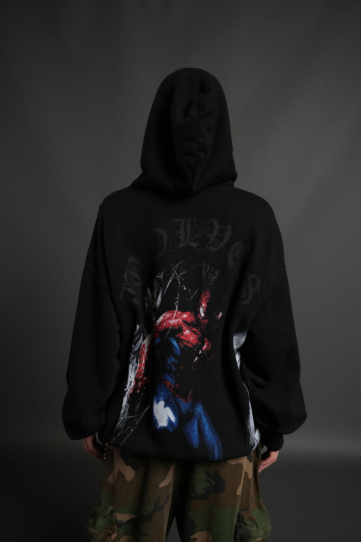 Webs and Shadows "Pierce" Hoodie in Black