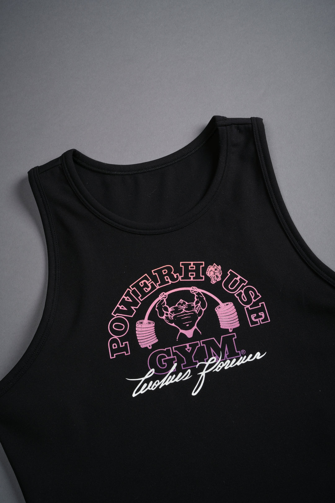 Wolves House "Energy" Racerback Tank in Black