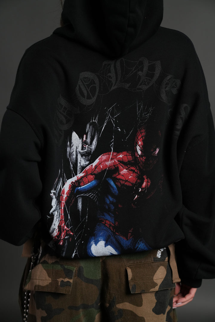 Webs and Shadows "Pierce" Hoodie in Black
