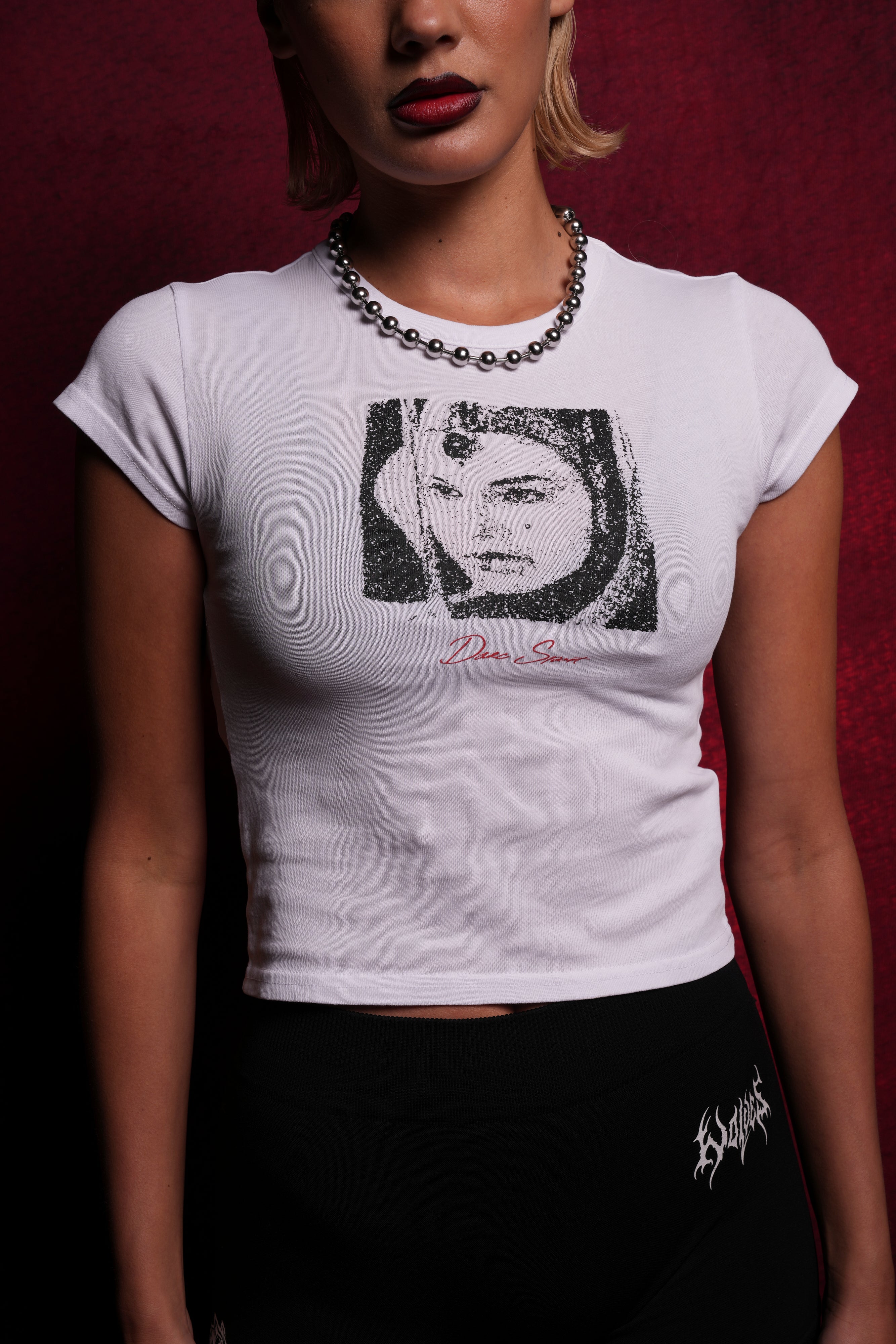 The Queen "Baby" Tee in White