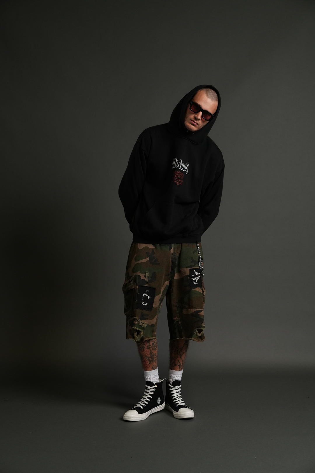 Eternal Blood "Pierce" Hoodie in Black