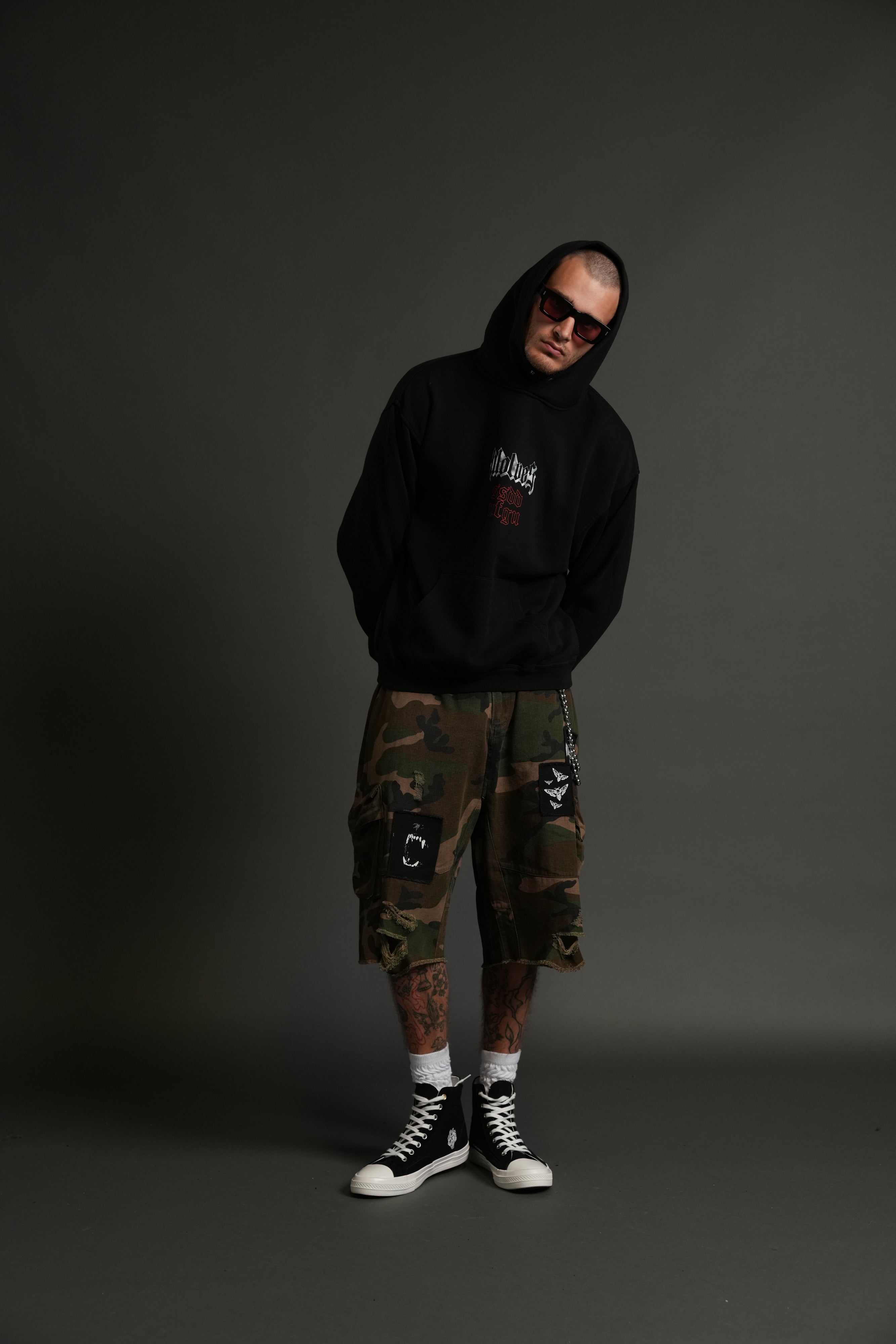 Eternal Blood "Pierce" Hoodie in Black