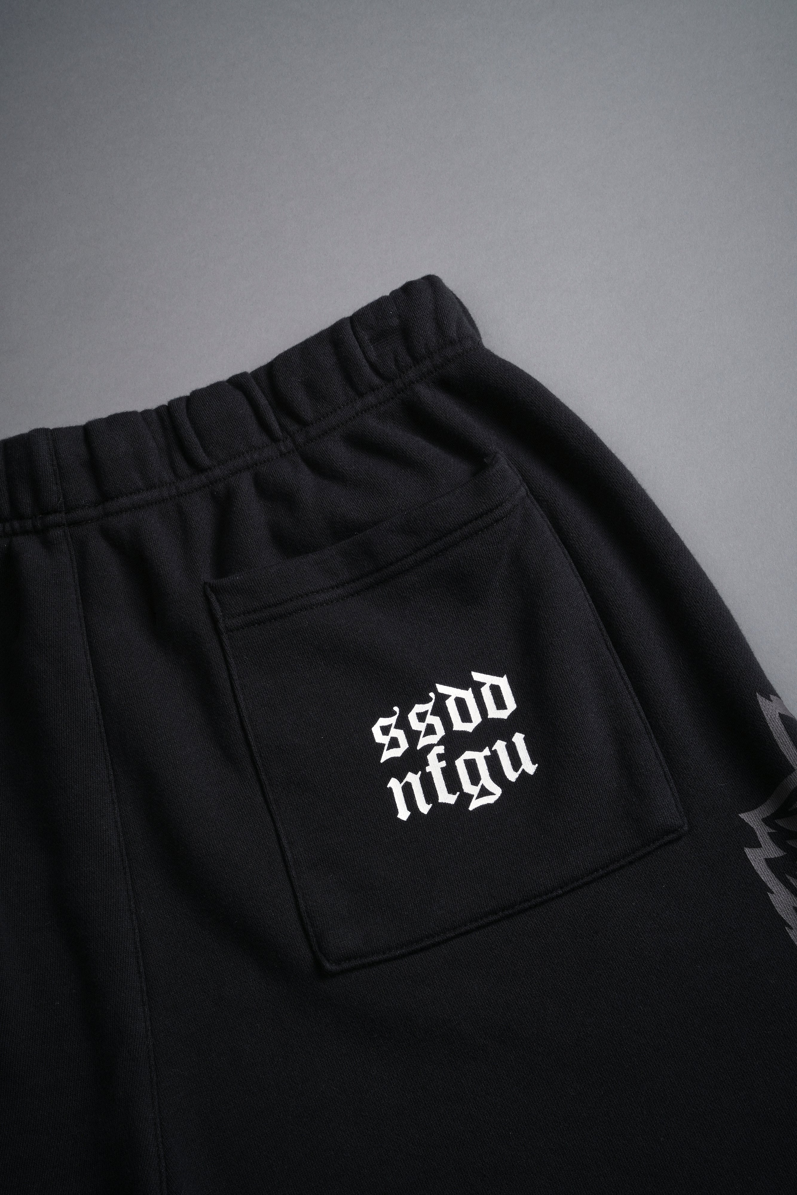 Wolves House Post Lounge Sweat Shorts in Black