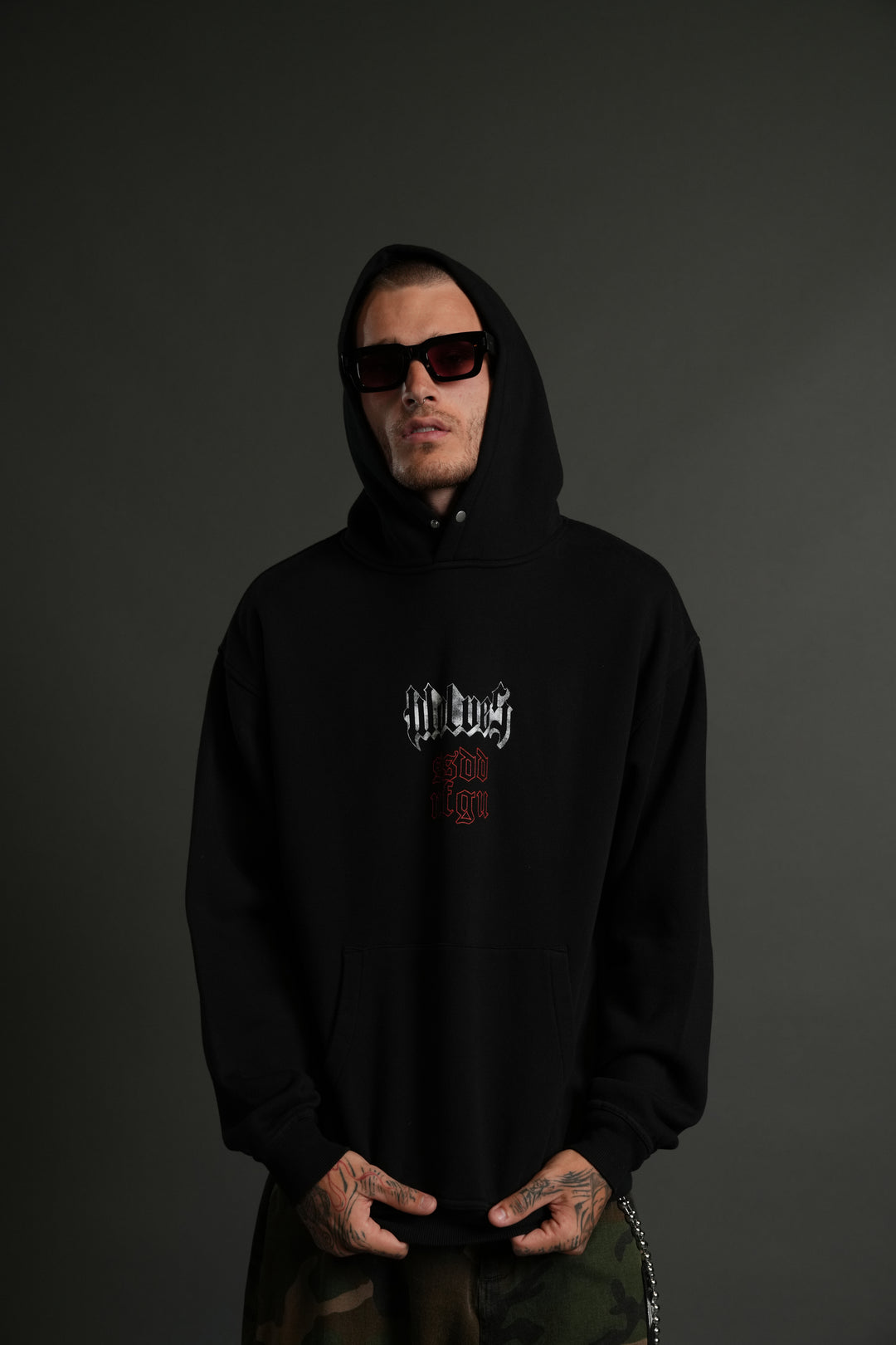 Eternal Blood "Pierce" Hoodie in Black