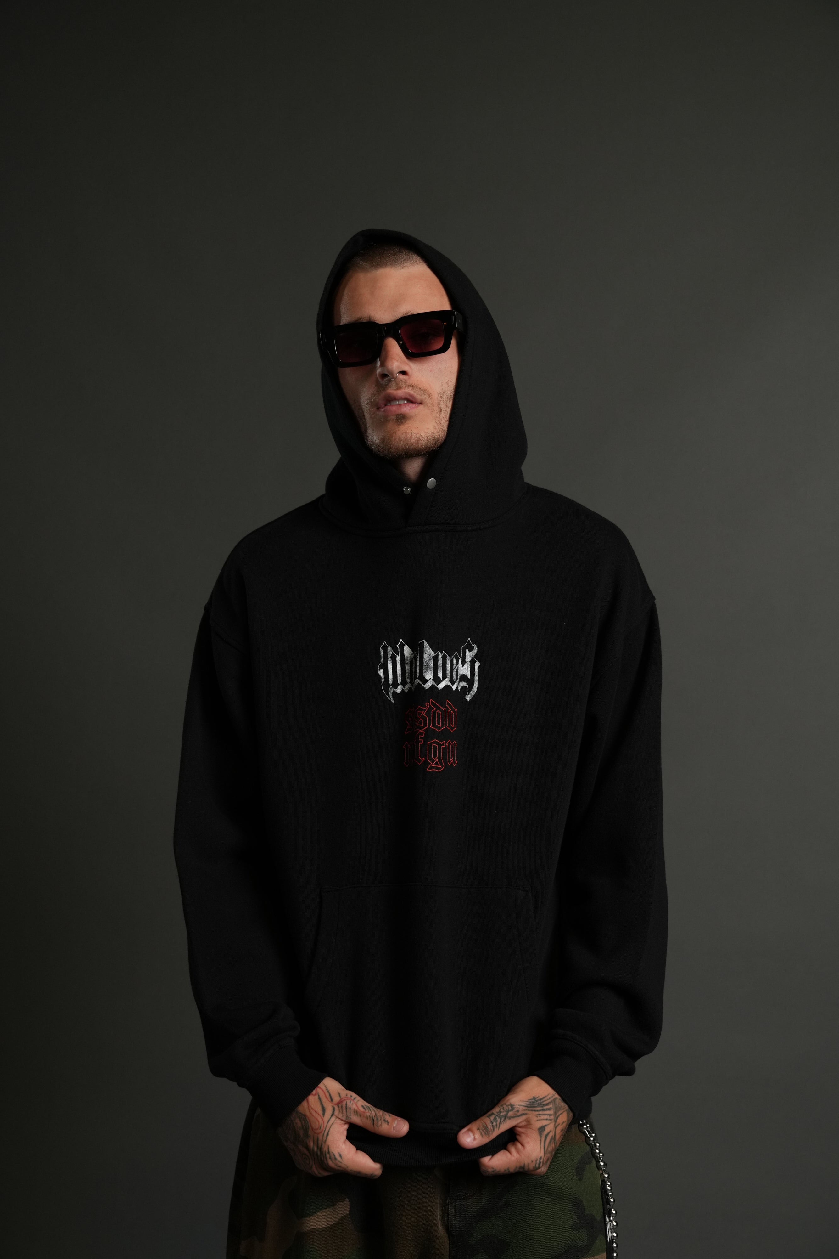Eternal Blood "Pierce" Hoodie in Black