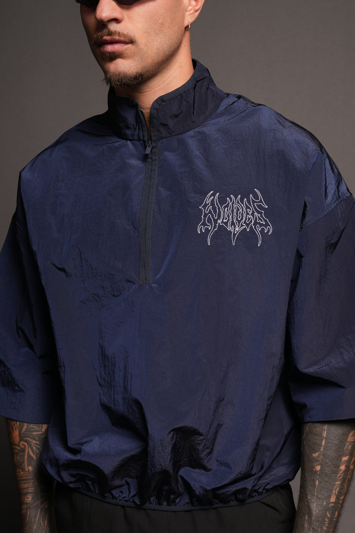 Hesh Forever V2 Mcguire Nylon Pullover In Navy