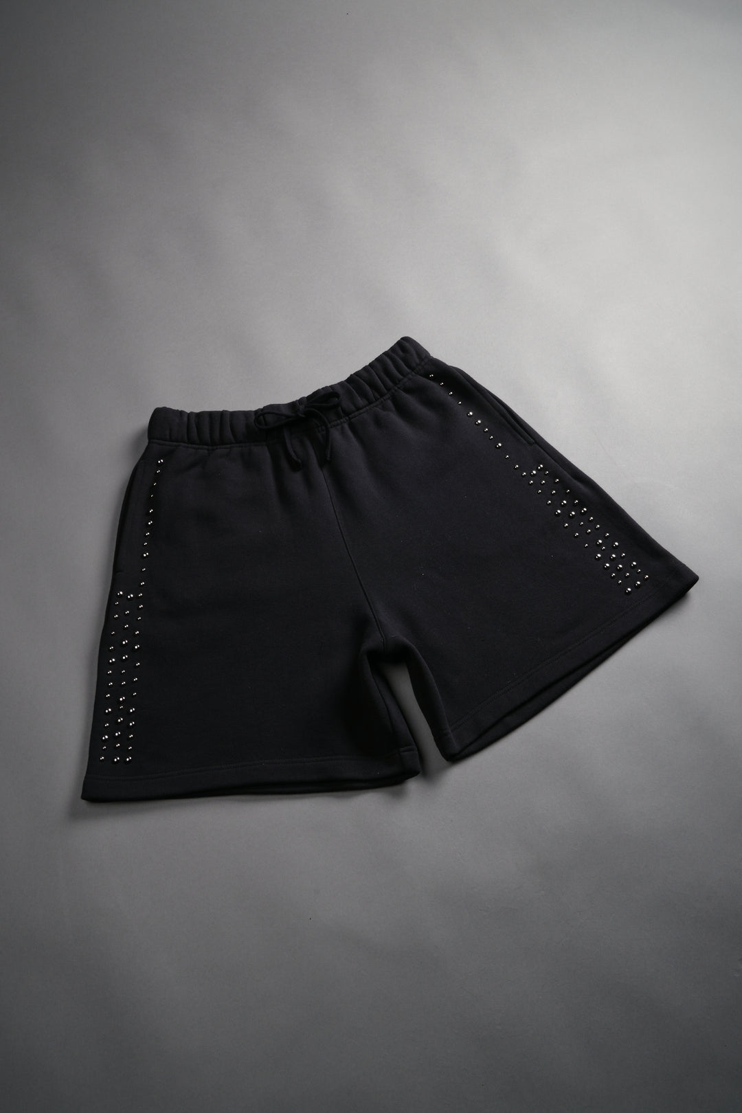 Stud Wolf Post Lounge Sweat Shorts in Black