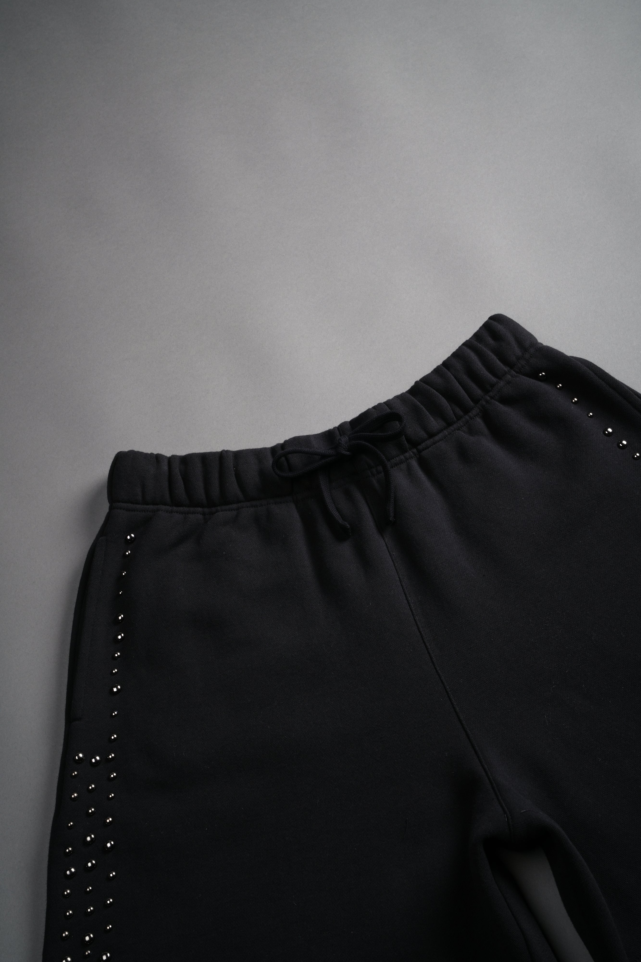 Stud Wolf Post Lounge Sweat Shorts in Black