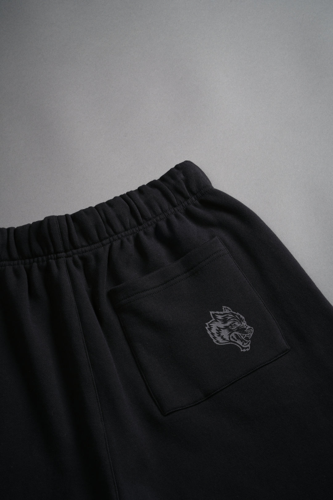 Stud Wolf Post Lounge Sweat Shorts in Black