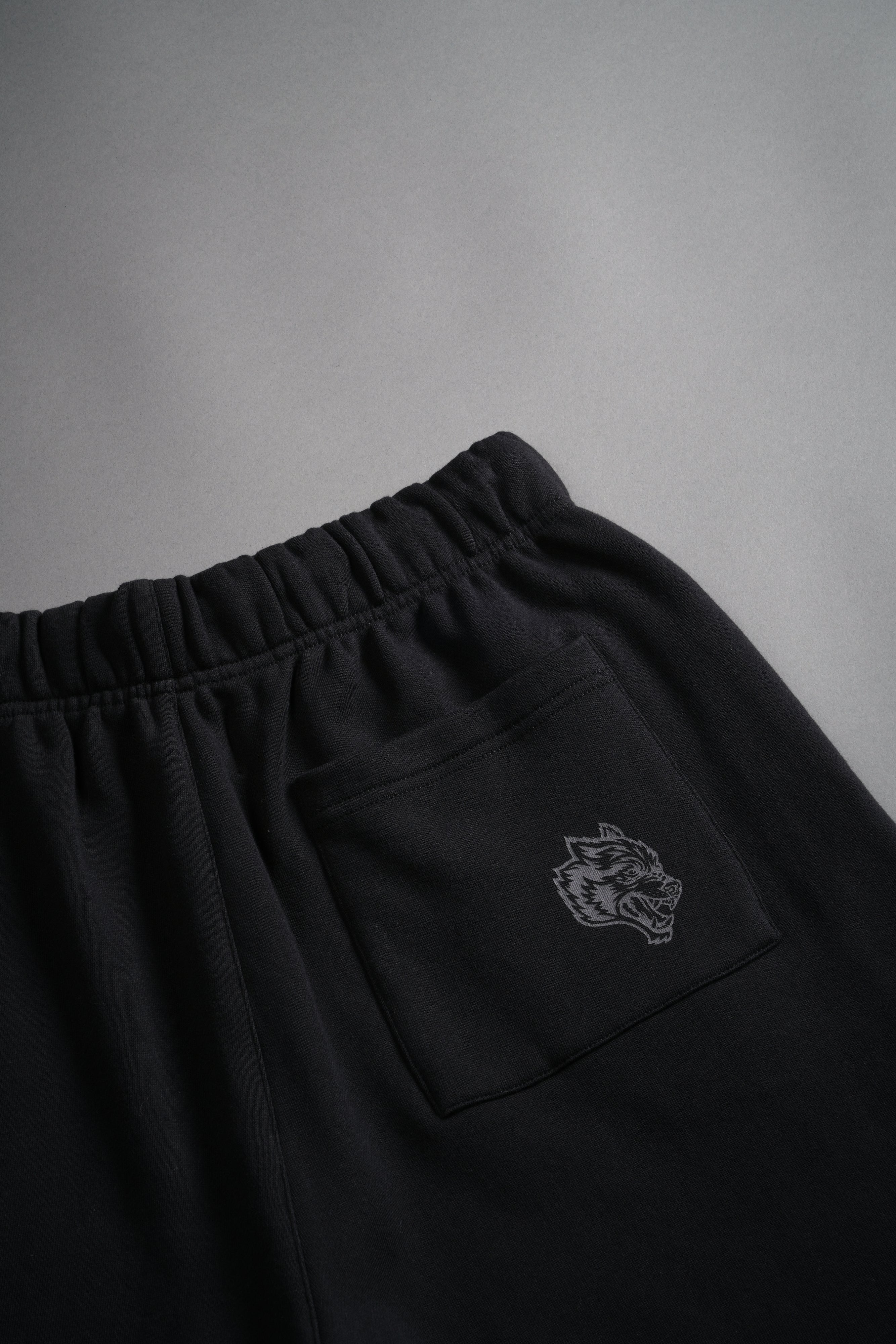 Stud Wolf Post Lounge Sweat Shorts in Black