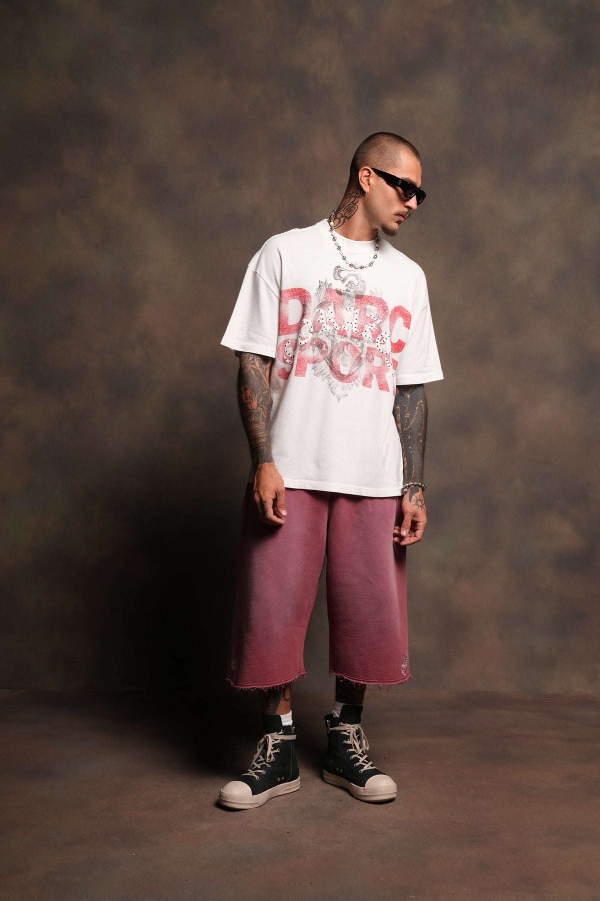 Ds Corazon Premium Oversized Tee In Cream
