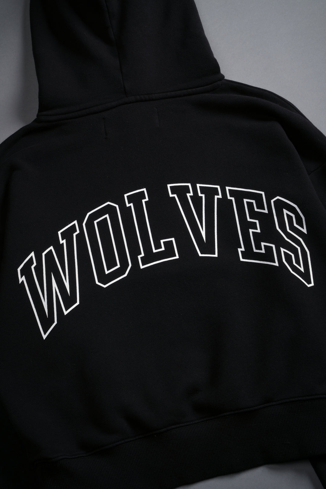 Powerhouse Wolves "Owen" (Cropped) Hoodie in Black