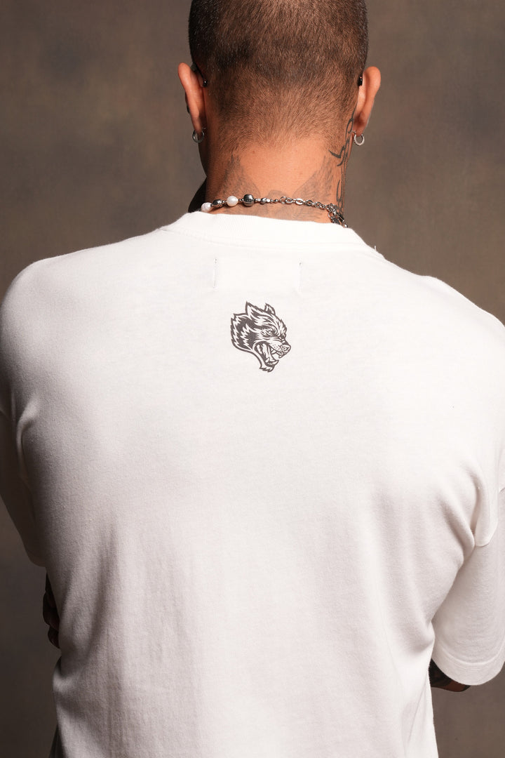 Ds Corazon Premium Oversized Tee In Cream