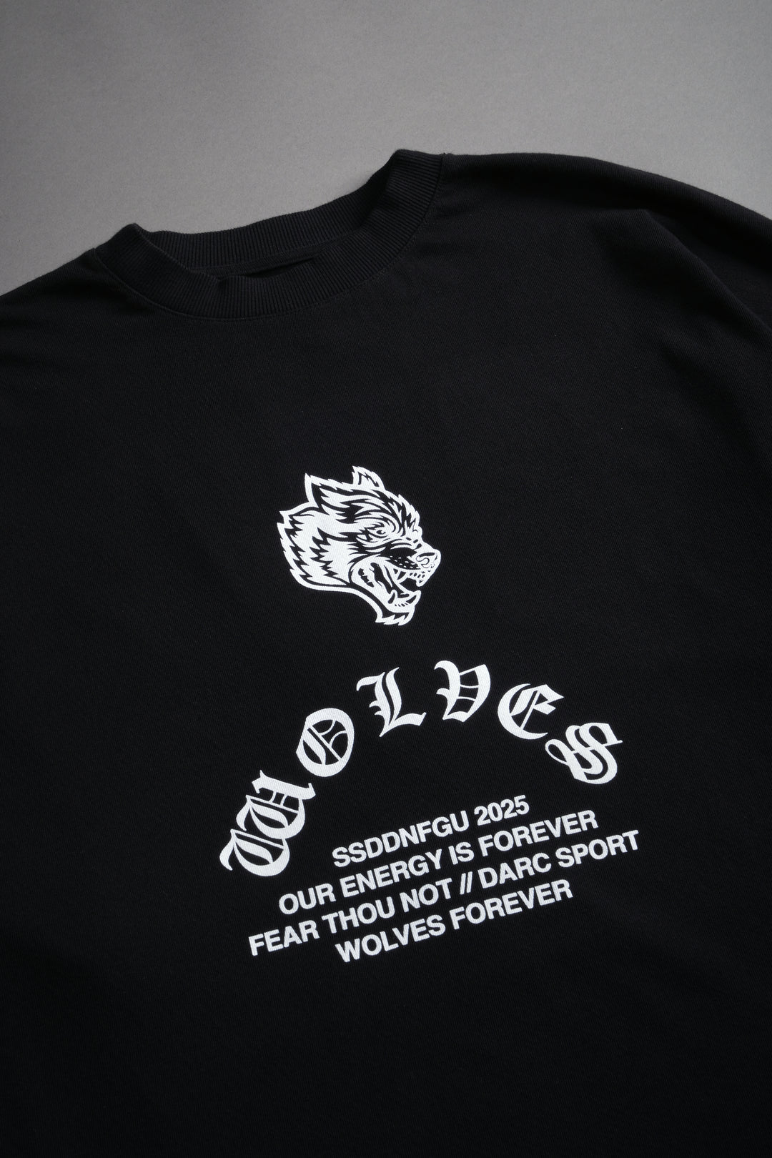 Saint "Side By Side" Series Premium Oversized Tee in Black