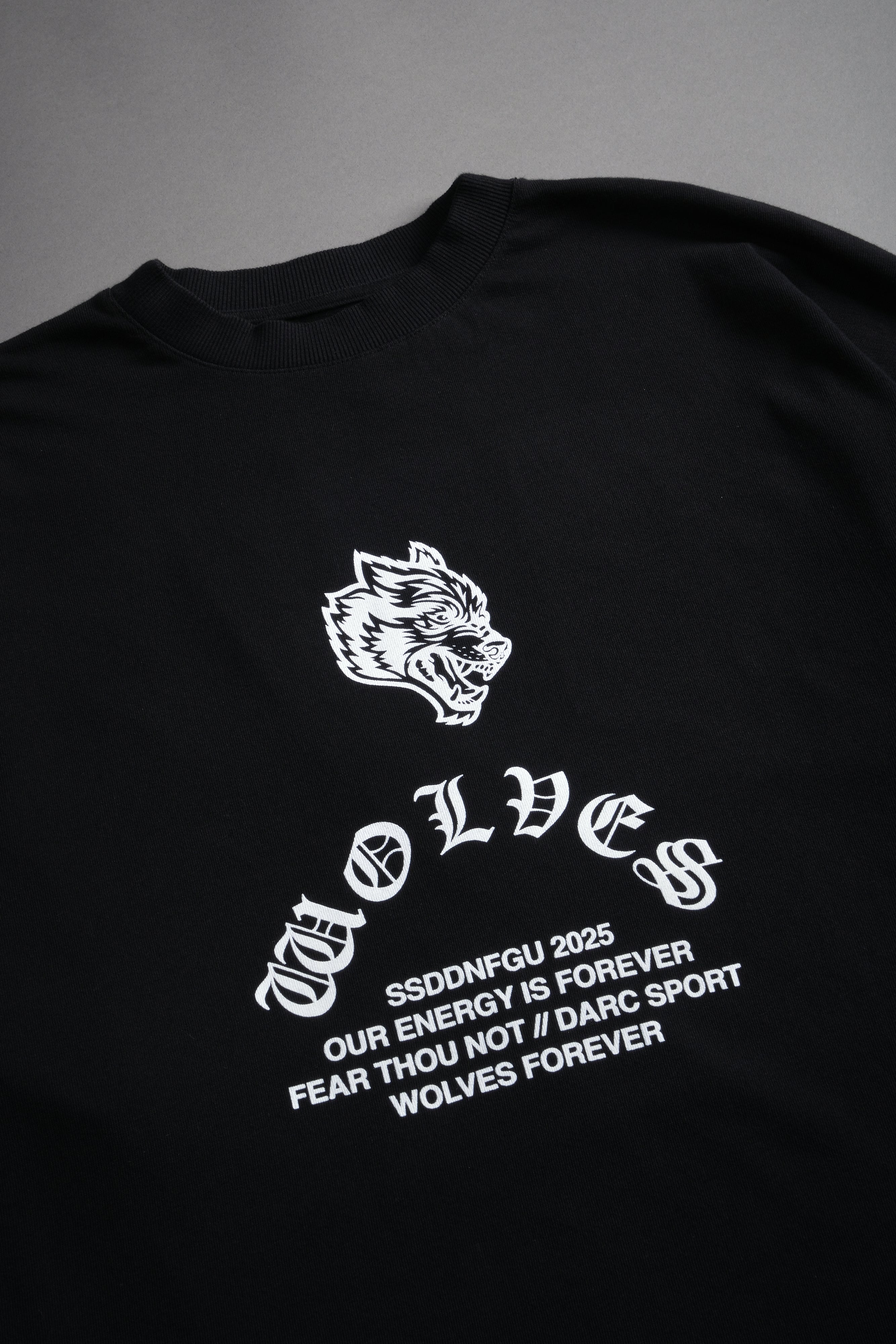 Saint "Side By Side" Series Premium Oversized Tee in Black