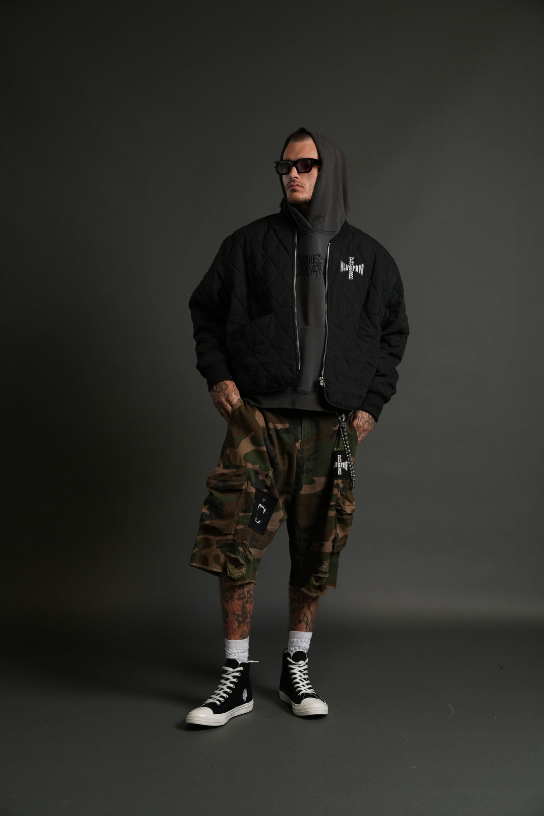 Iron Code Wide Darco Quilted Jacket in Black