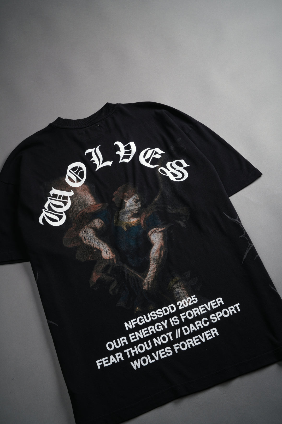 Saint "Side By Side" Series Premium Oversized Tee in Black